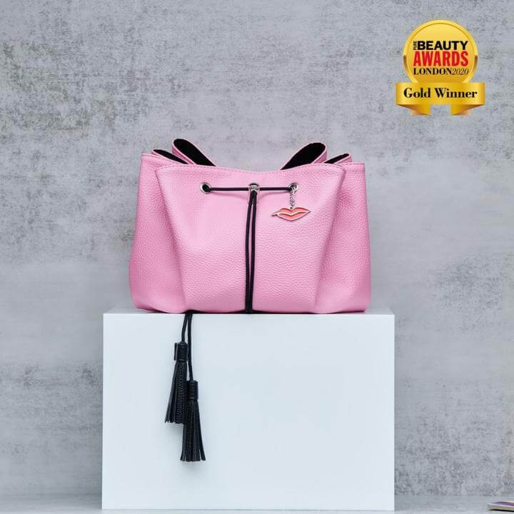 Donna May Vegan Drawstring Bag - Bubblegum Pink - Image 4