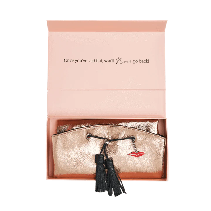 Donna May Vegan Drawstring Bag - Rose Gold - Image 3