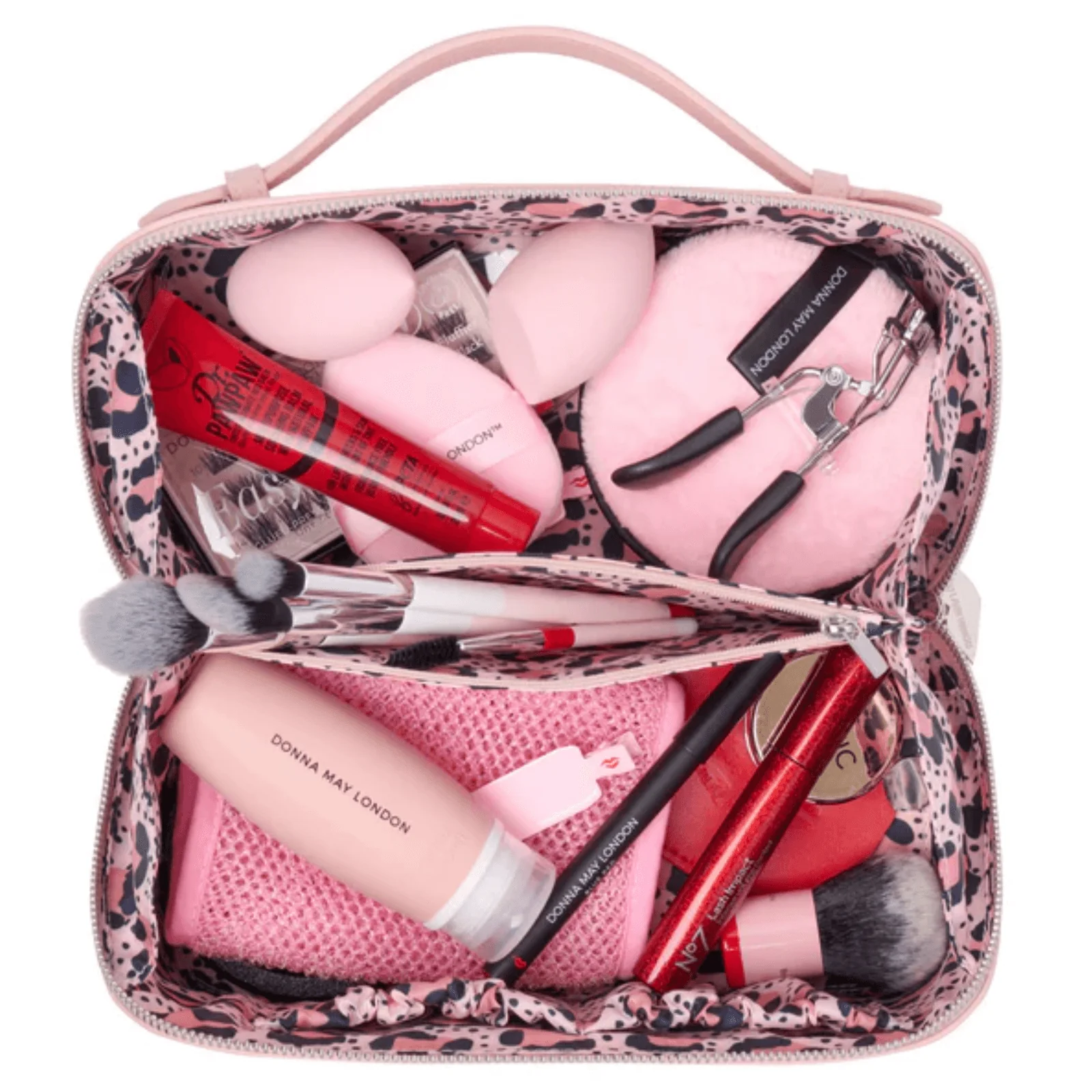 Donna May Zip Make Up Bag - Blush Pink - Image 3