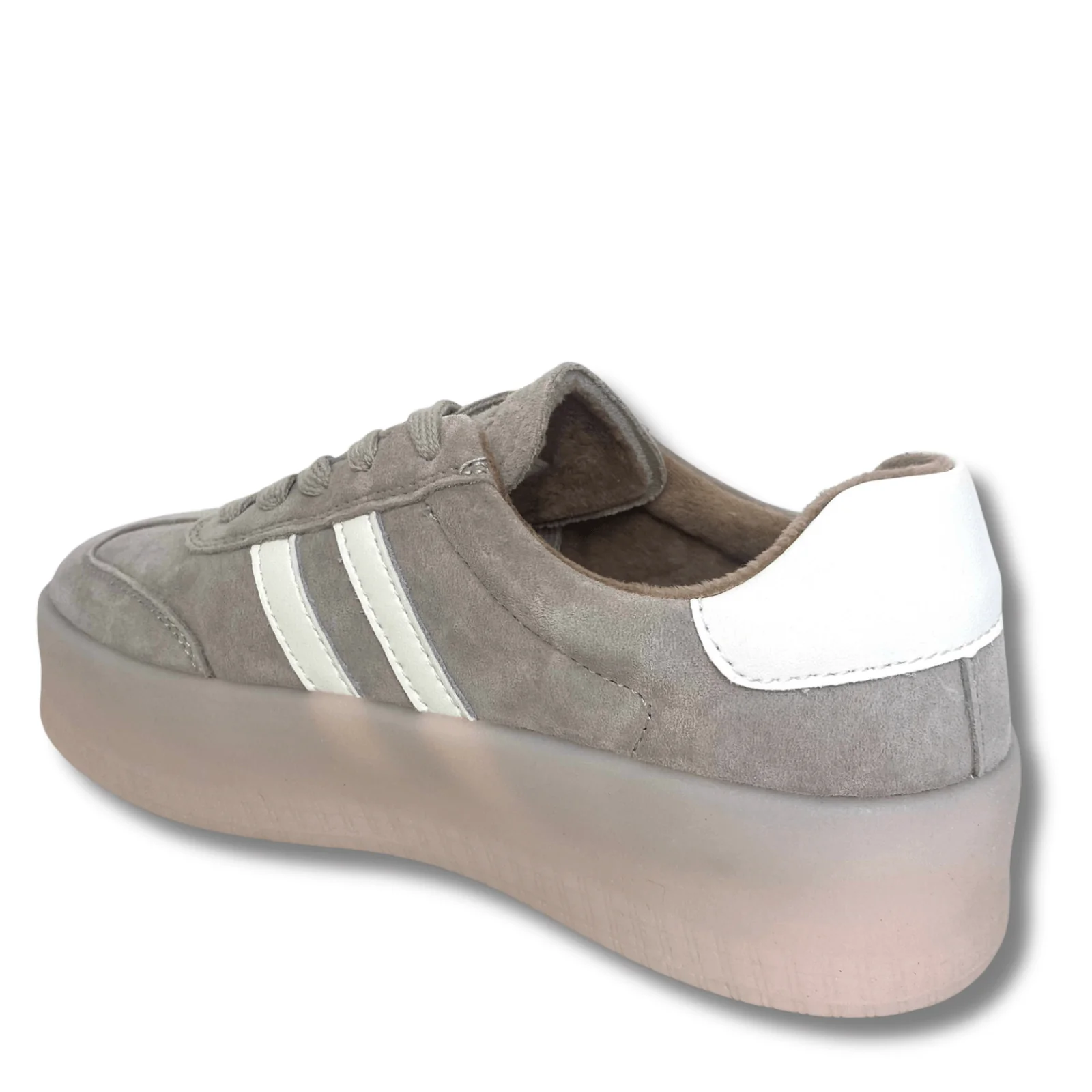 Drilleys Forty Three Flatform Sneakers - Taupe - Image 3