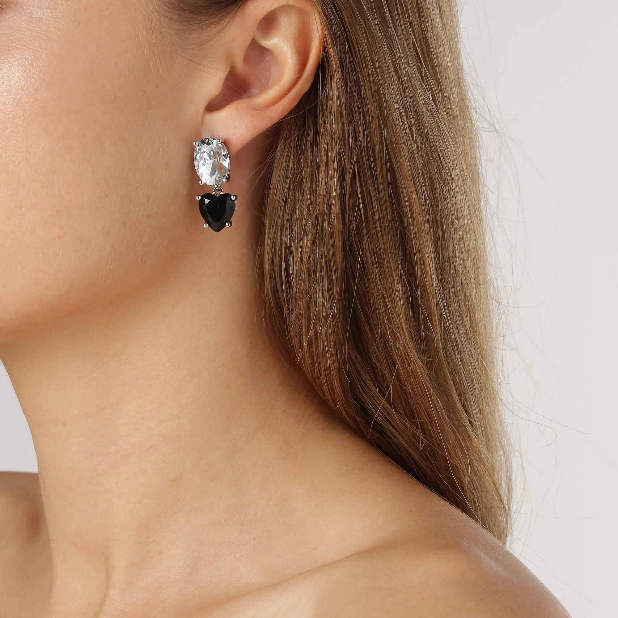 Dyrberg Kern Anett Silver Drop Earrings - Image 2