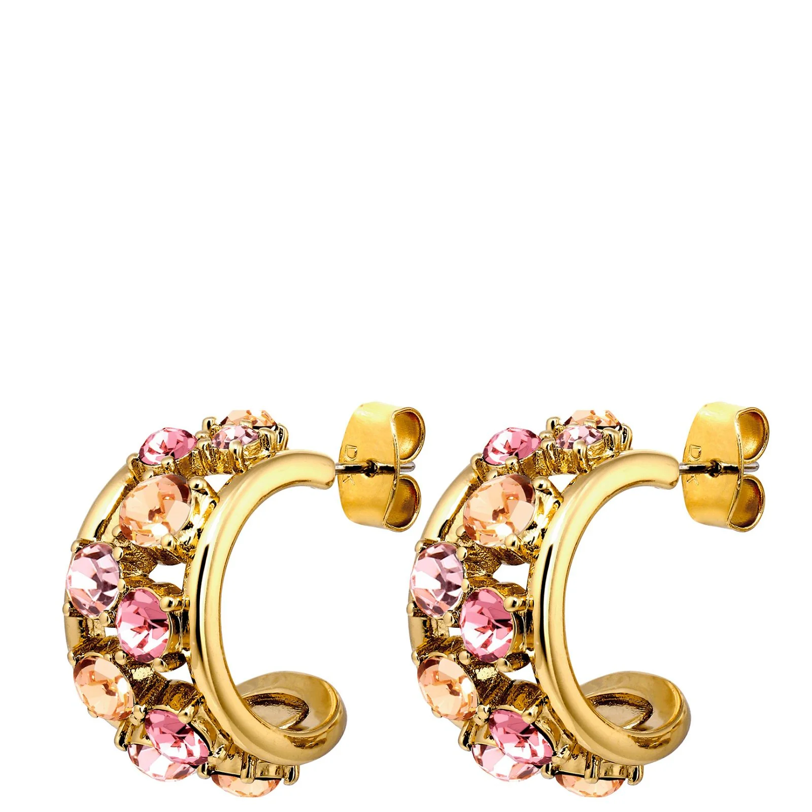 DYRBERG/KERN Astor Gold Stud Earrings - Rose