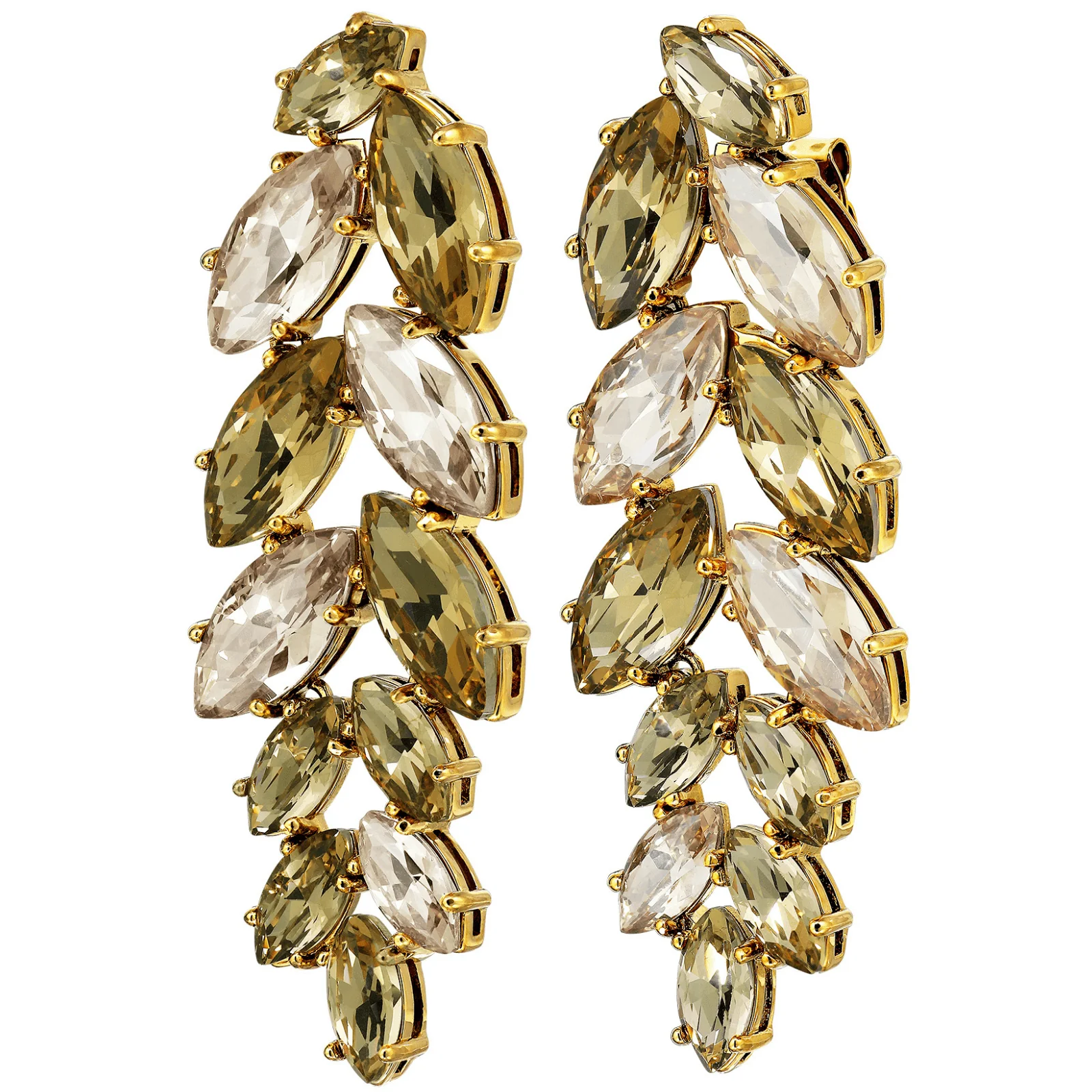 DYRBERG/KERN Banyan Gold Statement Earrings - Golden