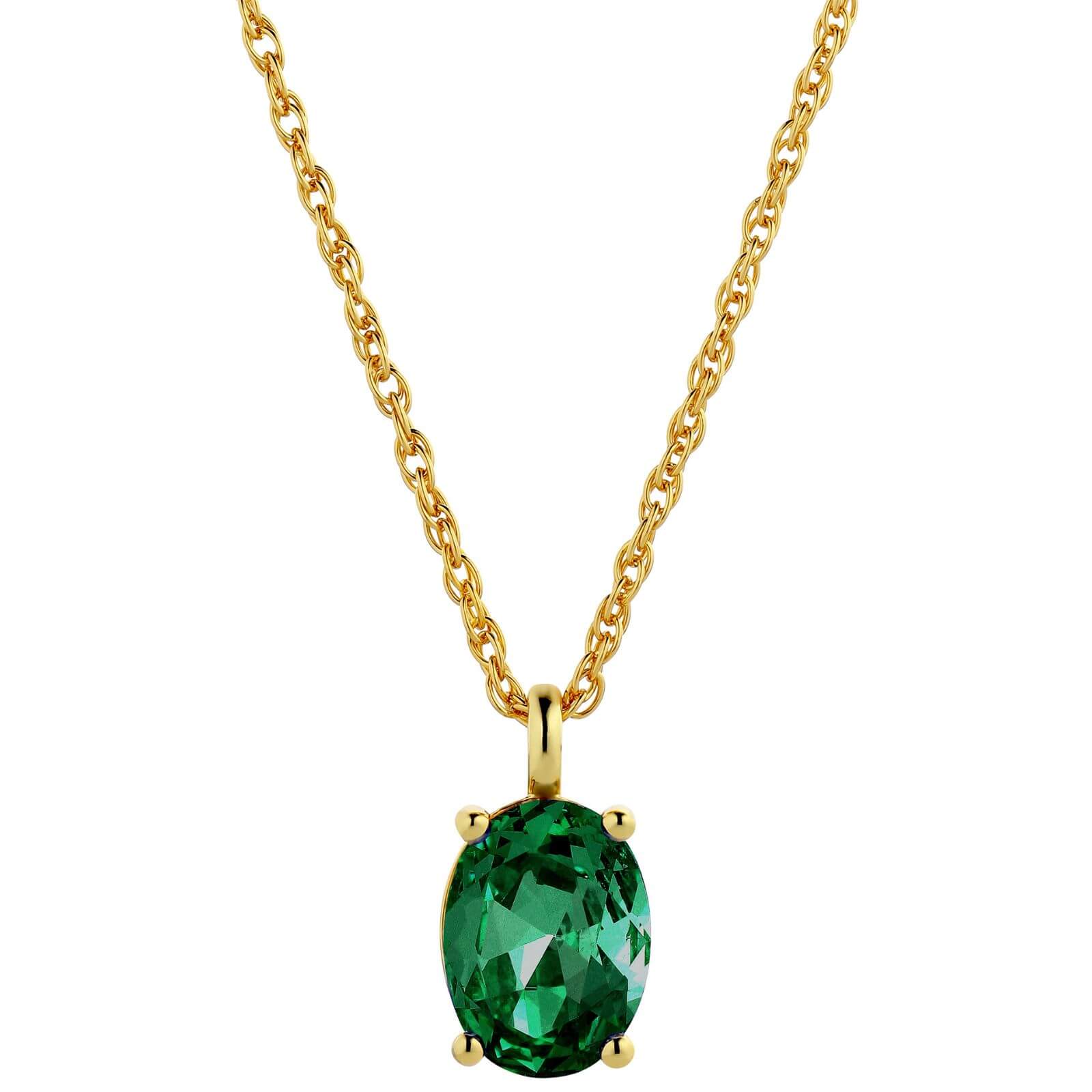 DYRBERG/KERN Barga Gold Necklace - Green