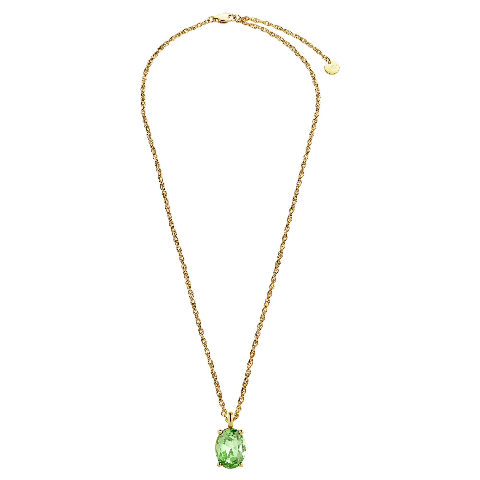 Dyrberg Kern Barga Gold Necklace - Light Green - Image 2