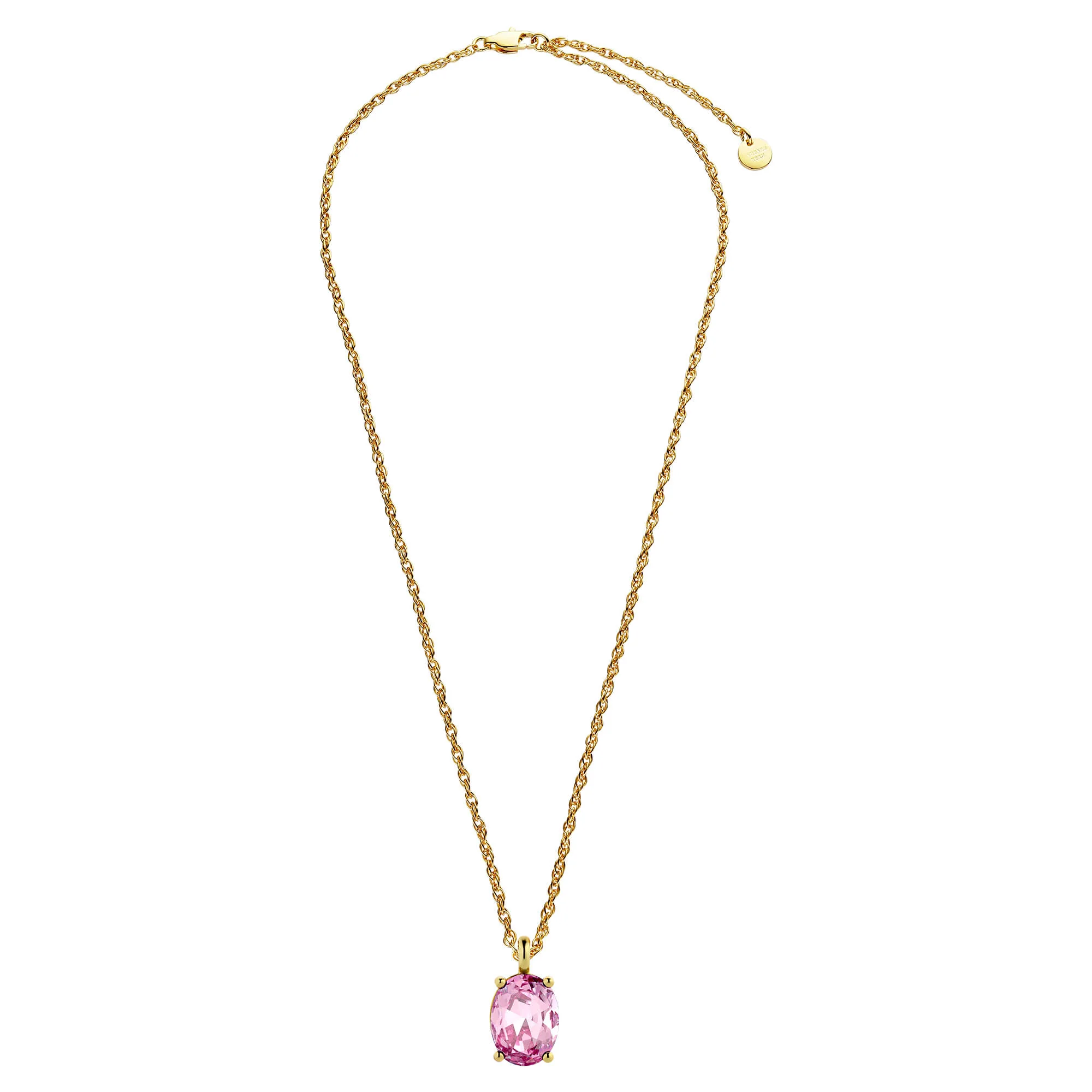Dyrberg Kern Barga Gold Necklace - Light Rose - Image 2