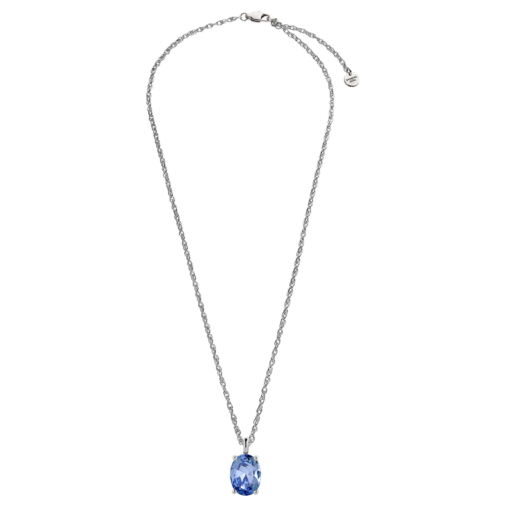 Dyrberg Kern Barga Silver Necklace - Light Blue - Image 2