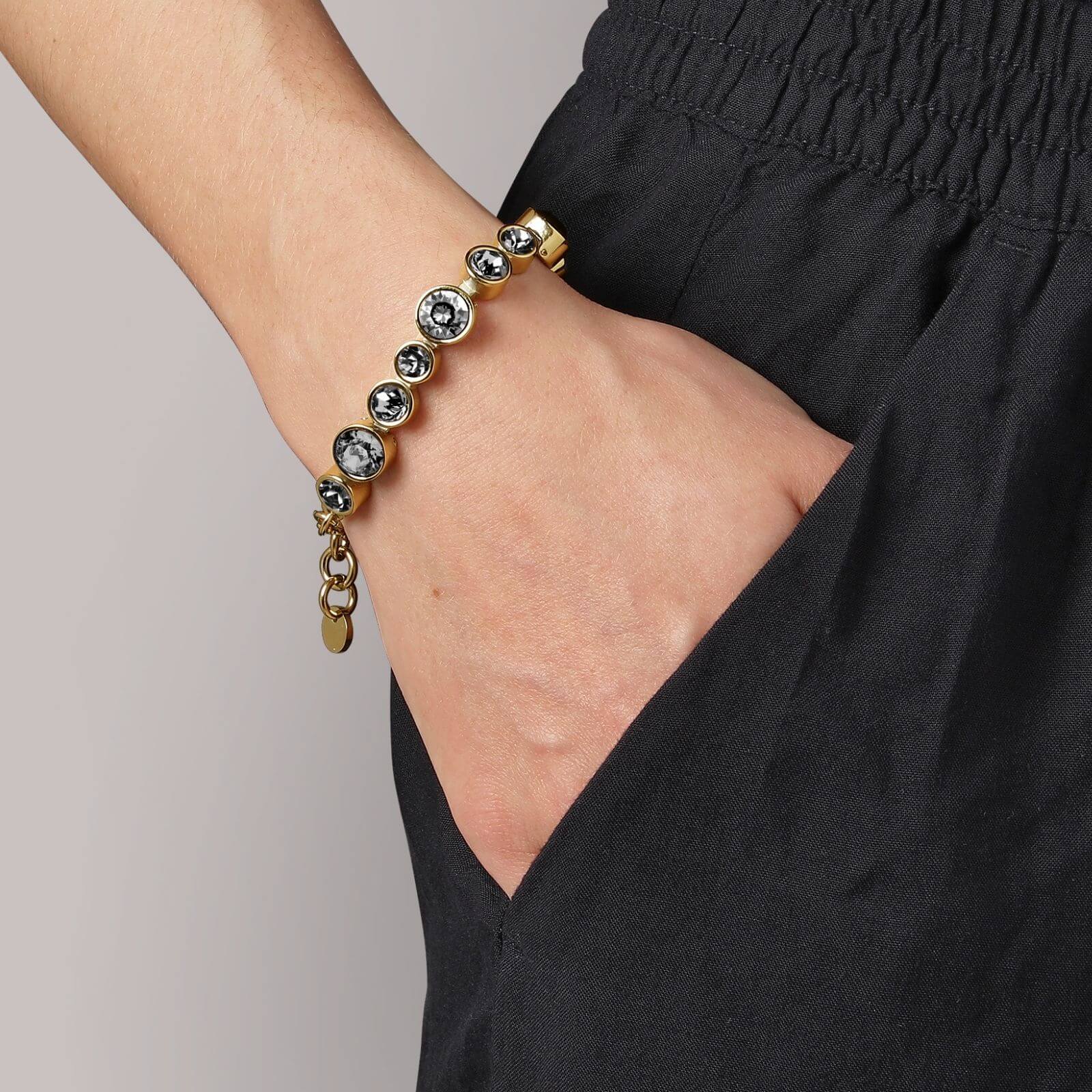 Dyrberg Kern Calice Gold Bracelet - Grey Mix - Image 2