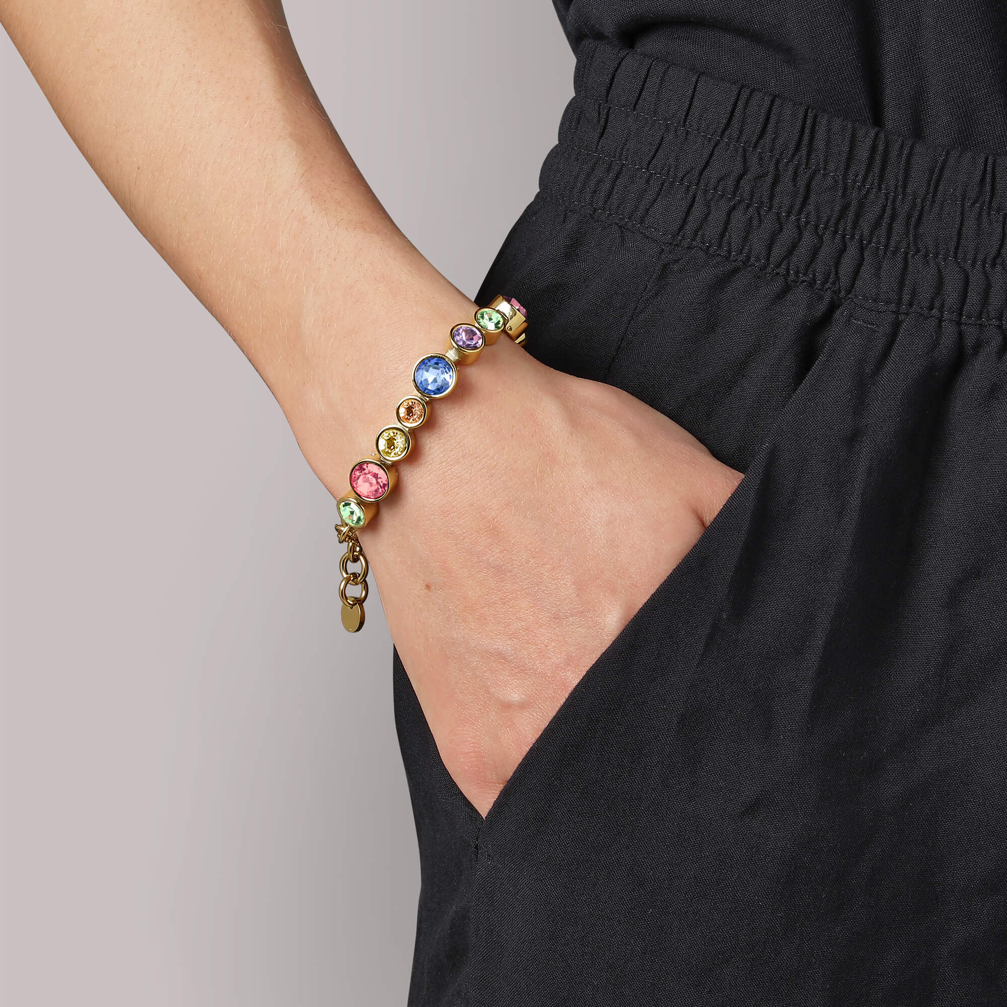 Dyrberg Kern Calice Gold Bracelet - Pastel Multi - Image 2