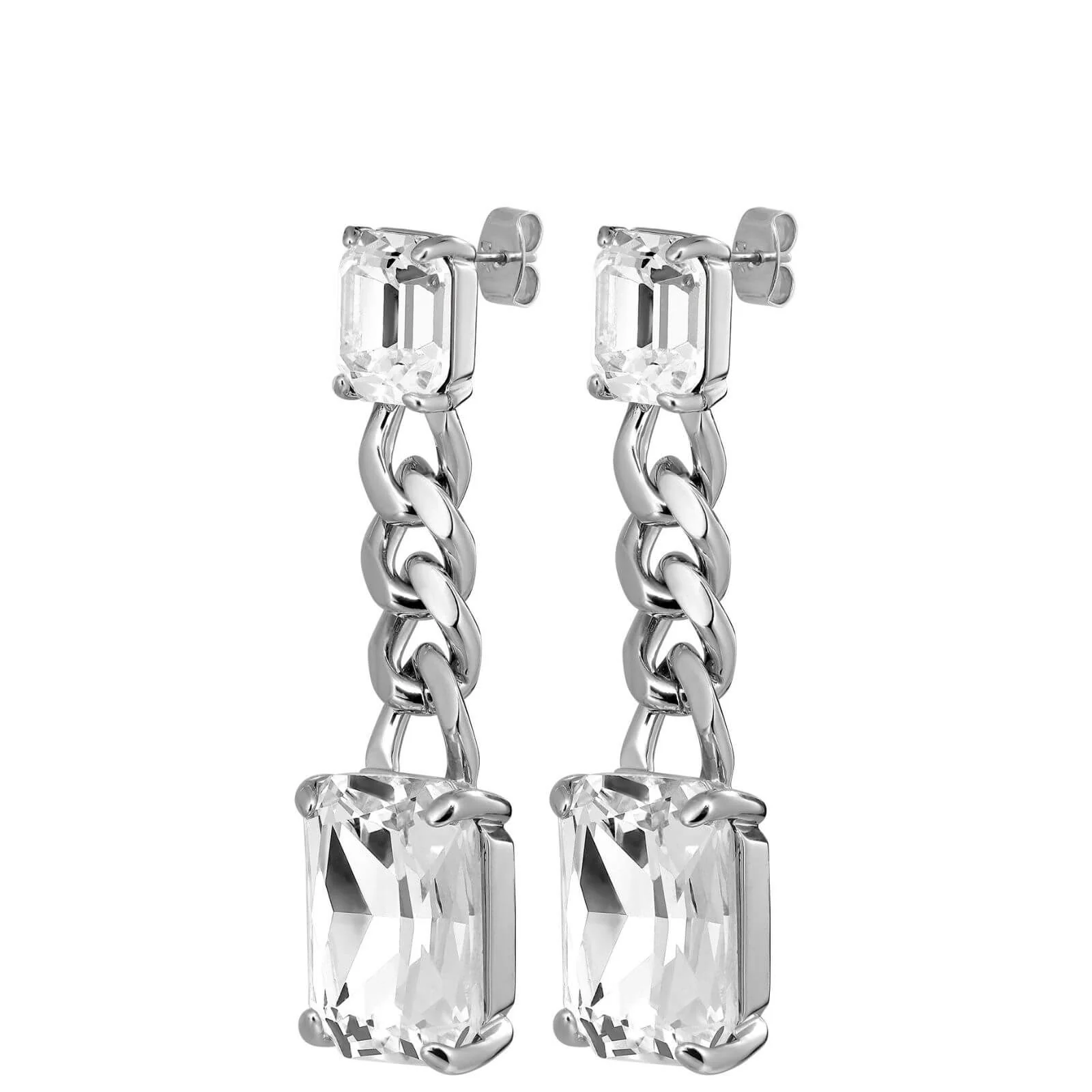 DYRBERG/KERN Calla Silver Drop Earrings