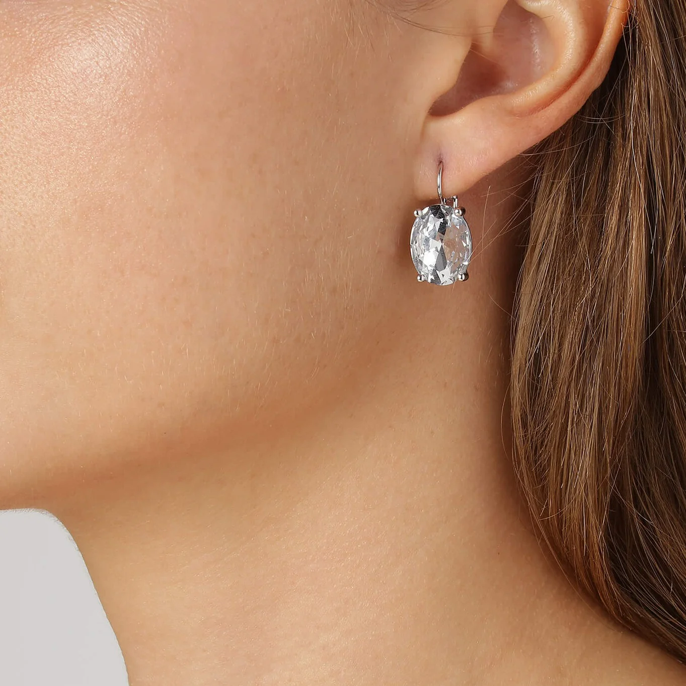 Dyrberg Kern Chantal Silver French Hook Earrings - Image 2