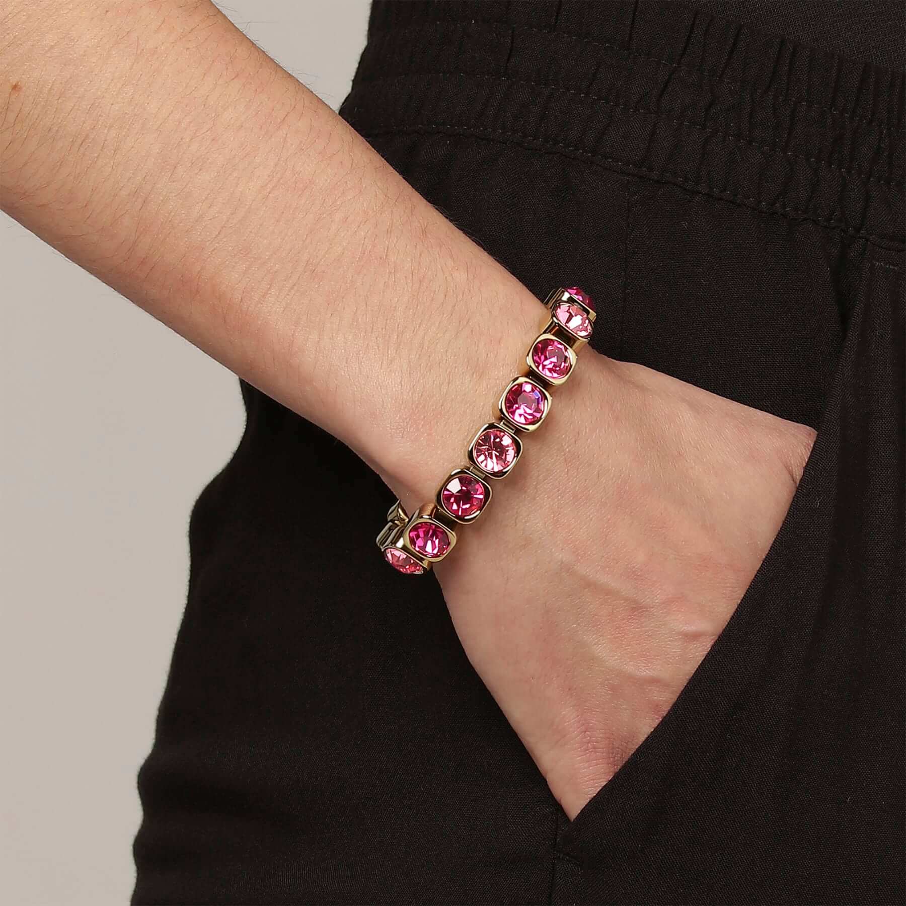 Dyrberg Kern Conian Bracelet - Gold - Pink - Image 2