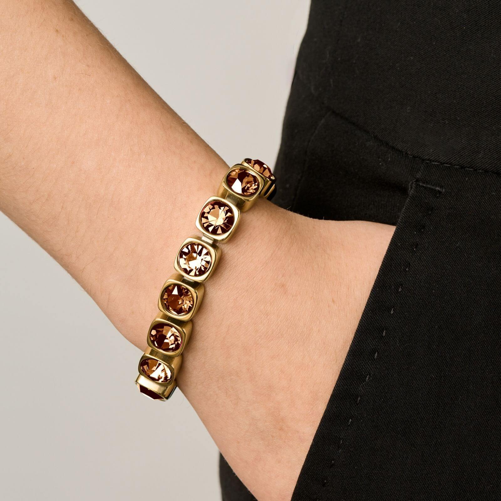 Dyrberg Kern Conian Gold Bracelet - Brown - Image 2