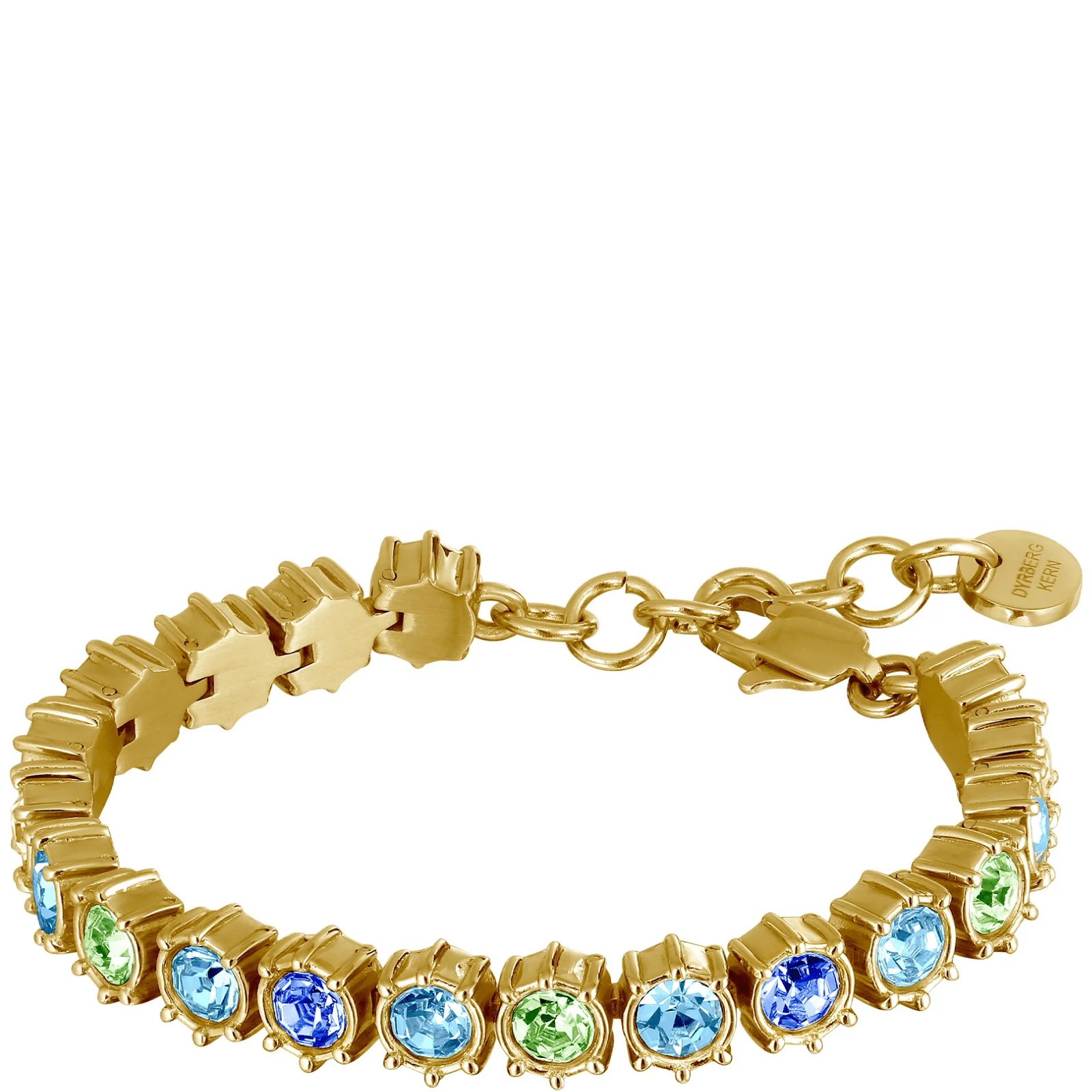 DYRBERG/KERN Courage Gold Bracelet - Aqua Mix