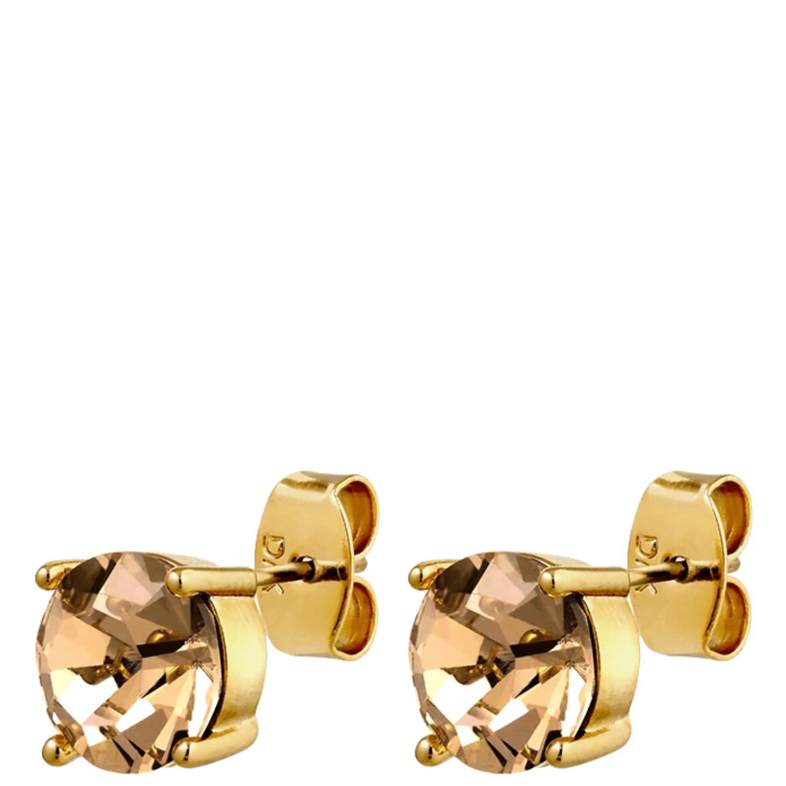 Dyrberg Kern Daze Gold Small Stud Earrings - Golden
