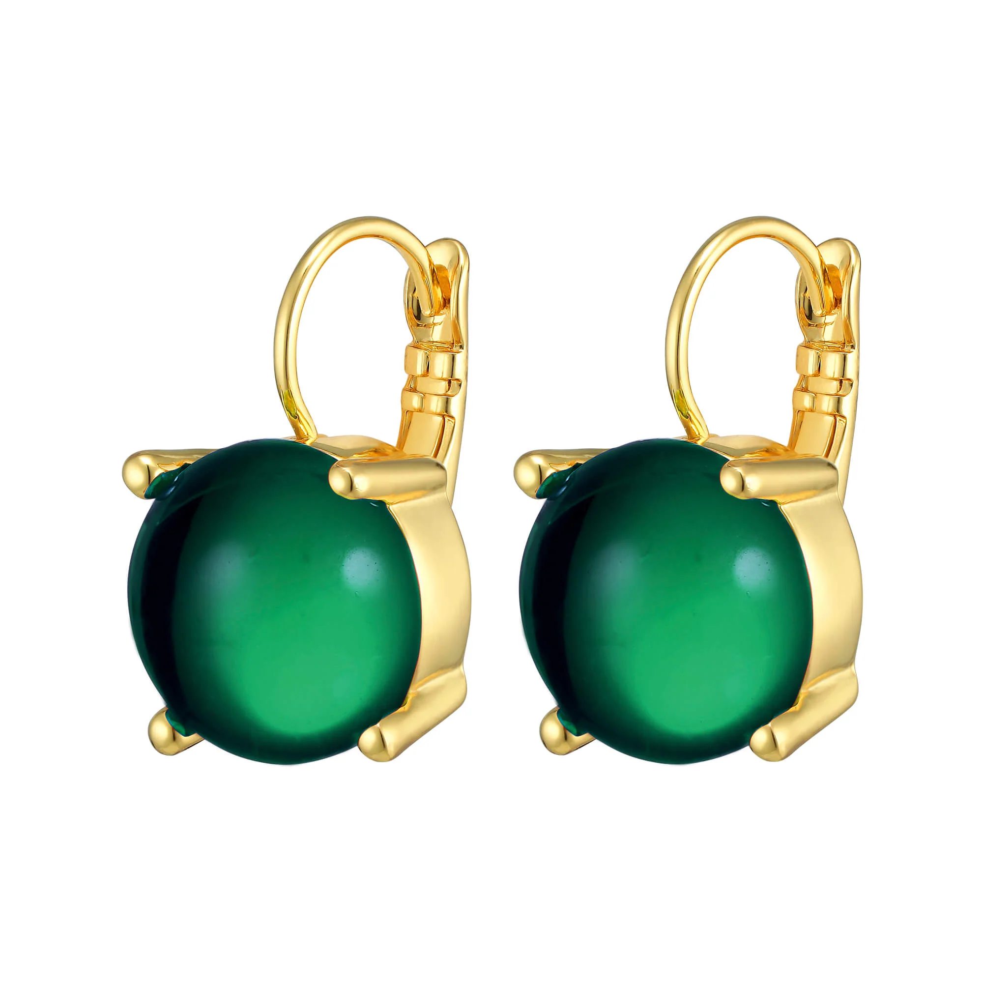 Dyrberg Kern Diana Gold Earrings - Green - Image 2