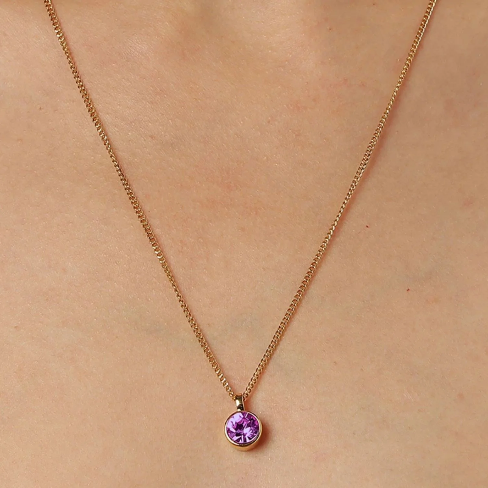 Dyrberg Kern Ette Gold Necklace - Amethyst - Image 2