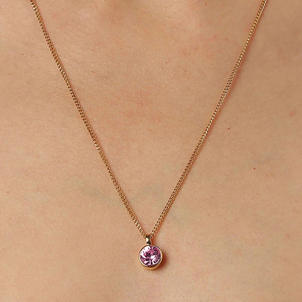 Dyrberg Kern Ette Gold Necklace - Light Rose - Image 2