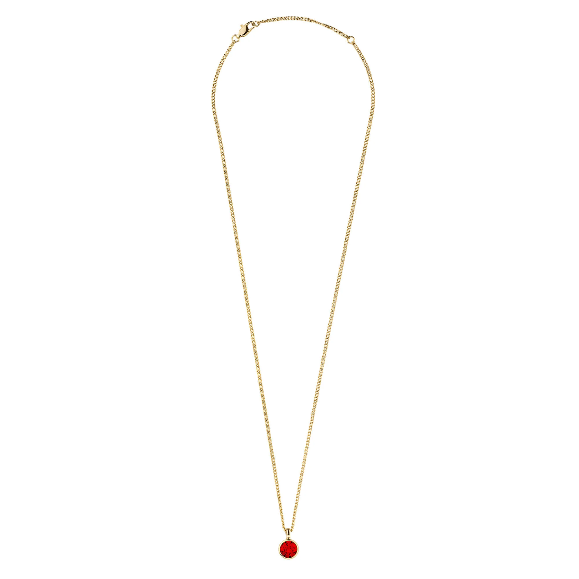 Dyrberg Kern Ette Gold Necklace - Red - Image 2