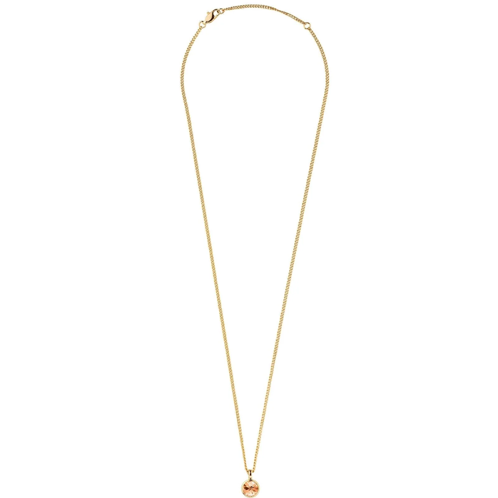 Dyrberg Kern Ette Gold Necklace - Peach - Image 2