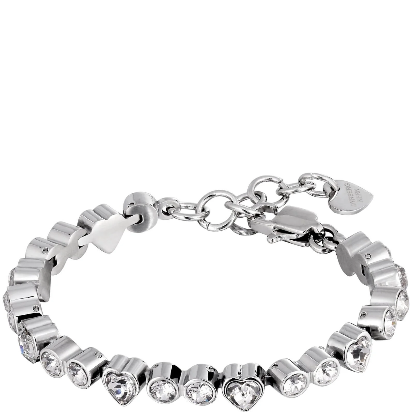 DYRBERG/KERN Fury Silver Bracelet - Clear Crystal