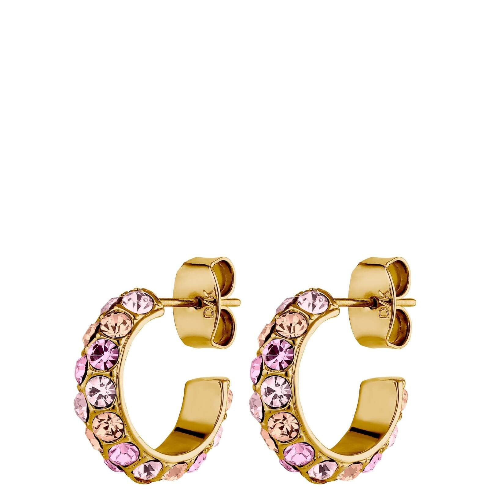 Dyrberg Kern Heidi Gold Earrings - Light Rose