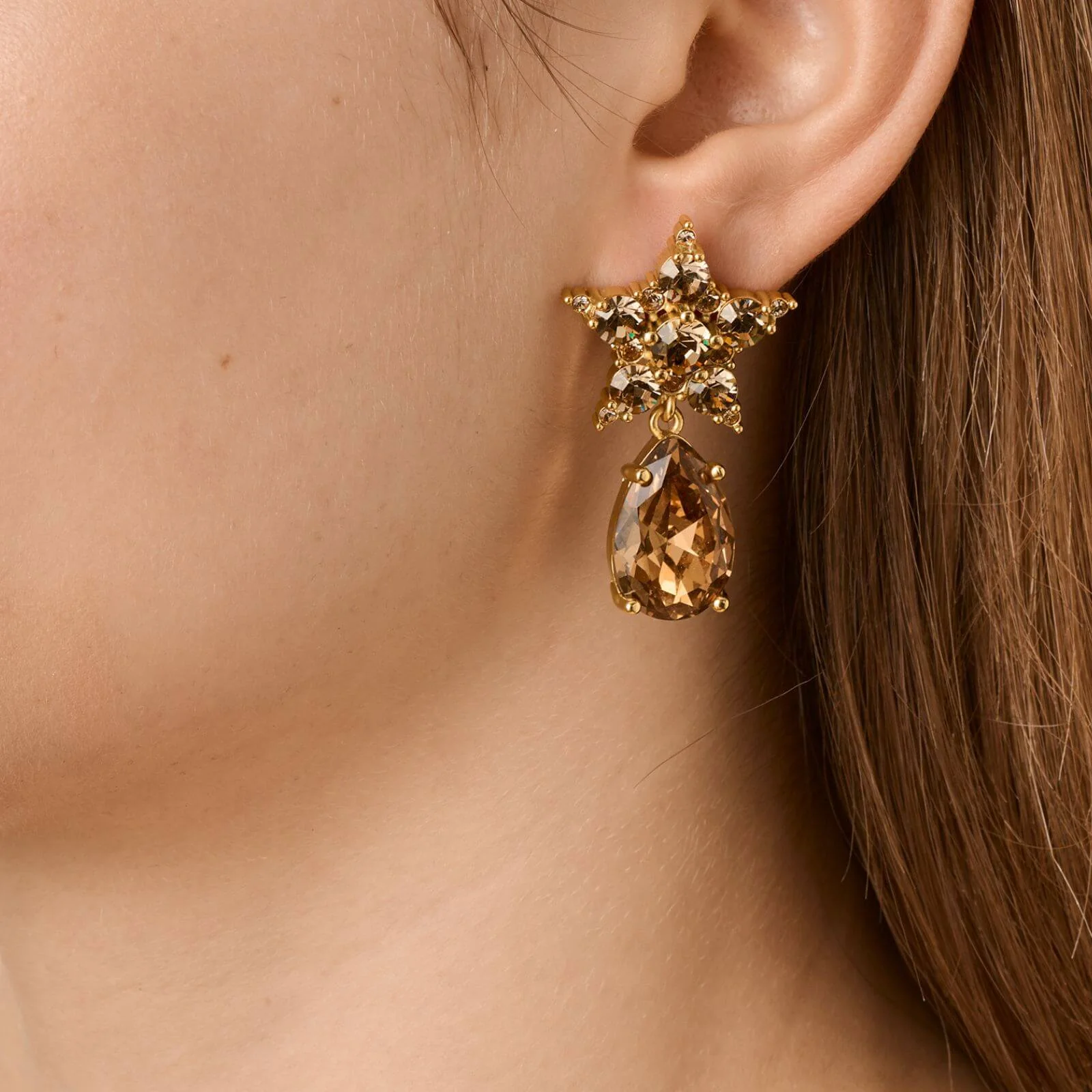 Dyrberg Kern Hydra Gold Earrings - Golden - Image 2