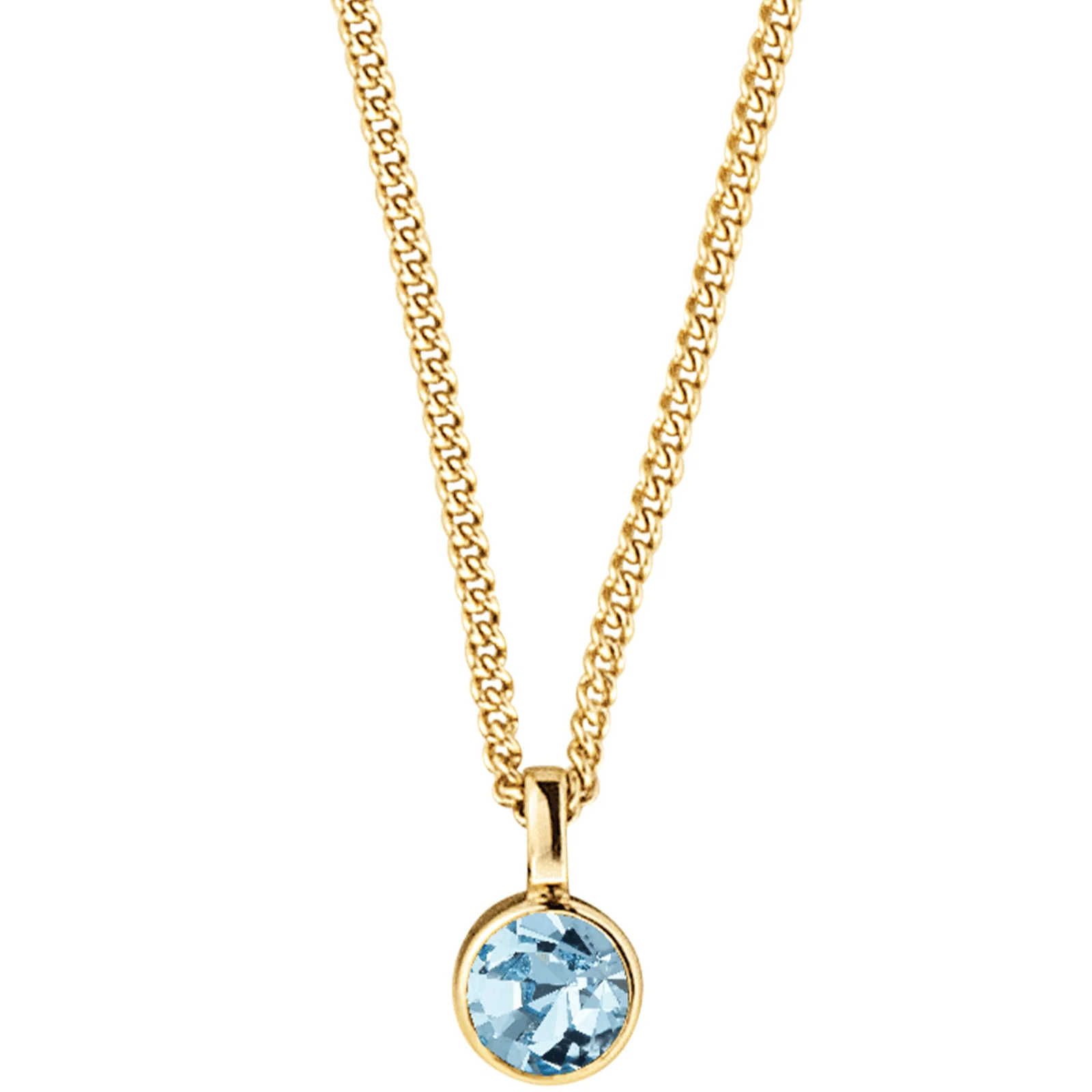 DYRBERG/KERN Jemma Gold Necklace - Aqua