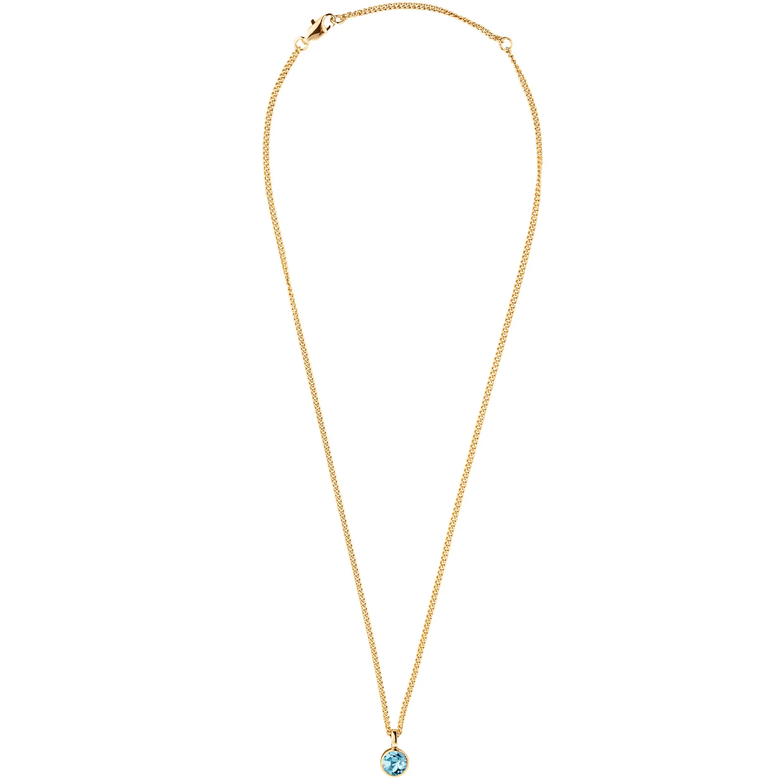 DYRBERG/KERN Jemma Gold Necklace - Aqua - Image 2