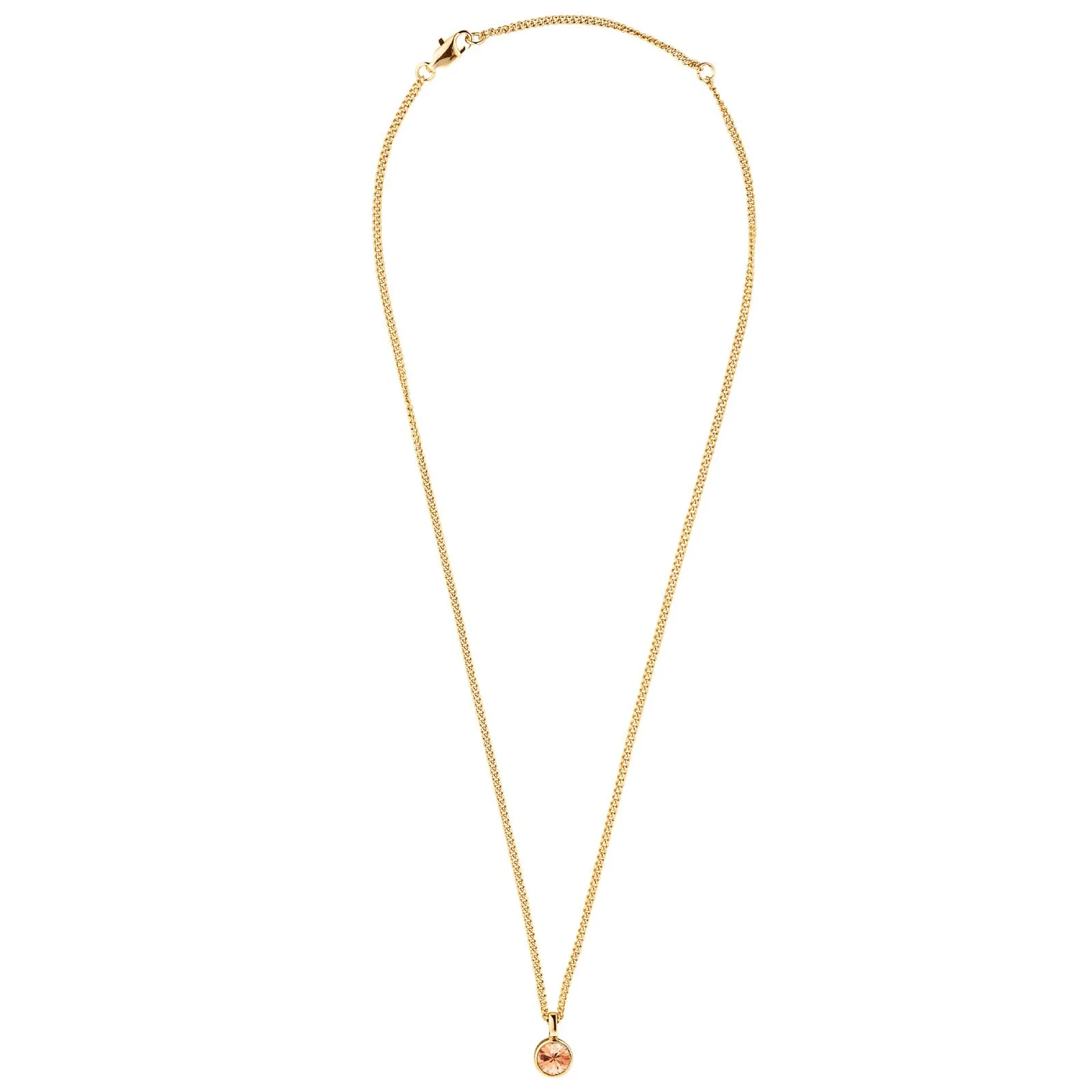 DYRBERG/KERN Jemma Gold Necklace - Peach - Image 2