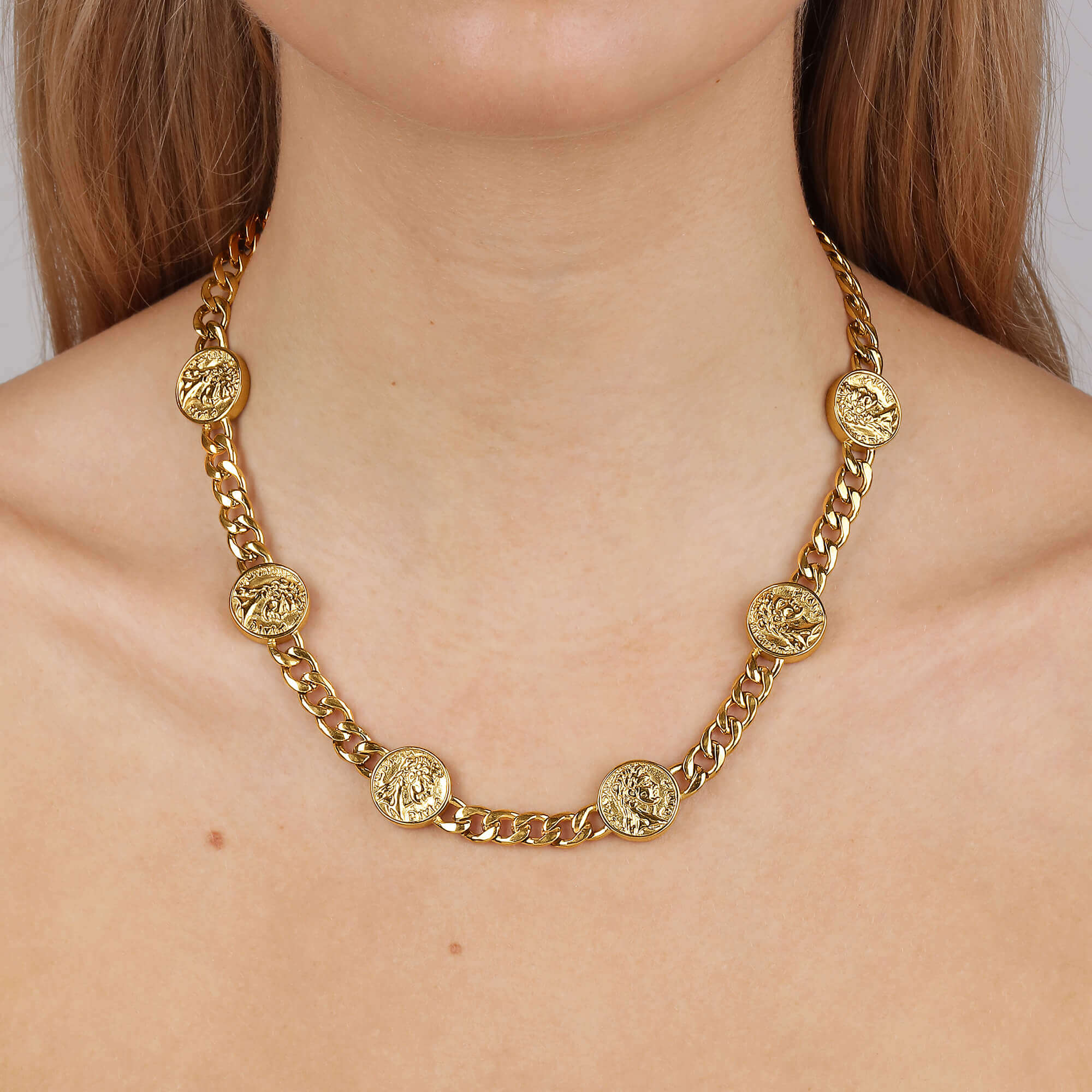 Dyrberg Kern Judy Gold Curb Chain Necklace - Image 2