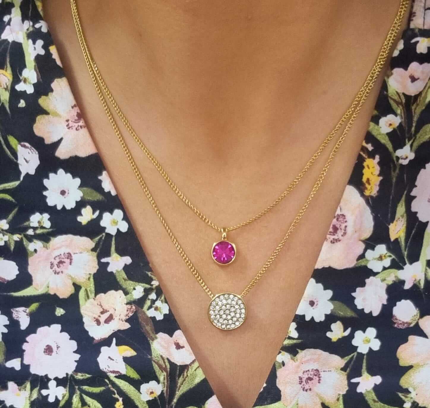 Dyrberg Kern Leah Necklace - Gold Crystal - Image 2