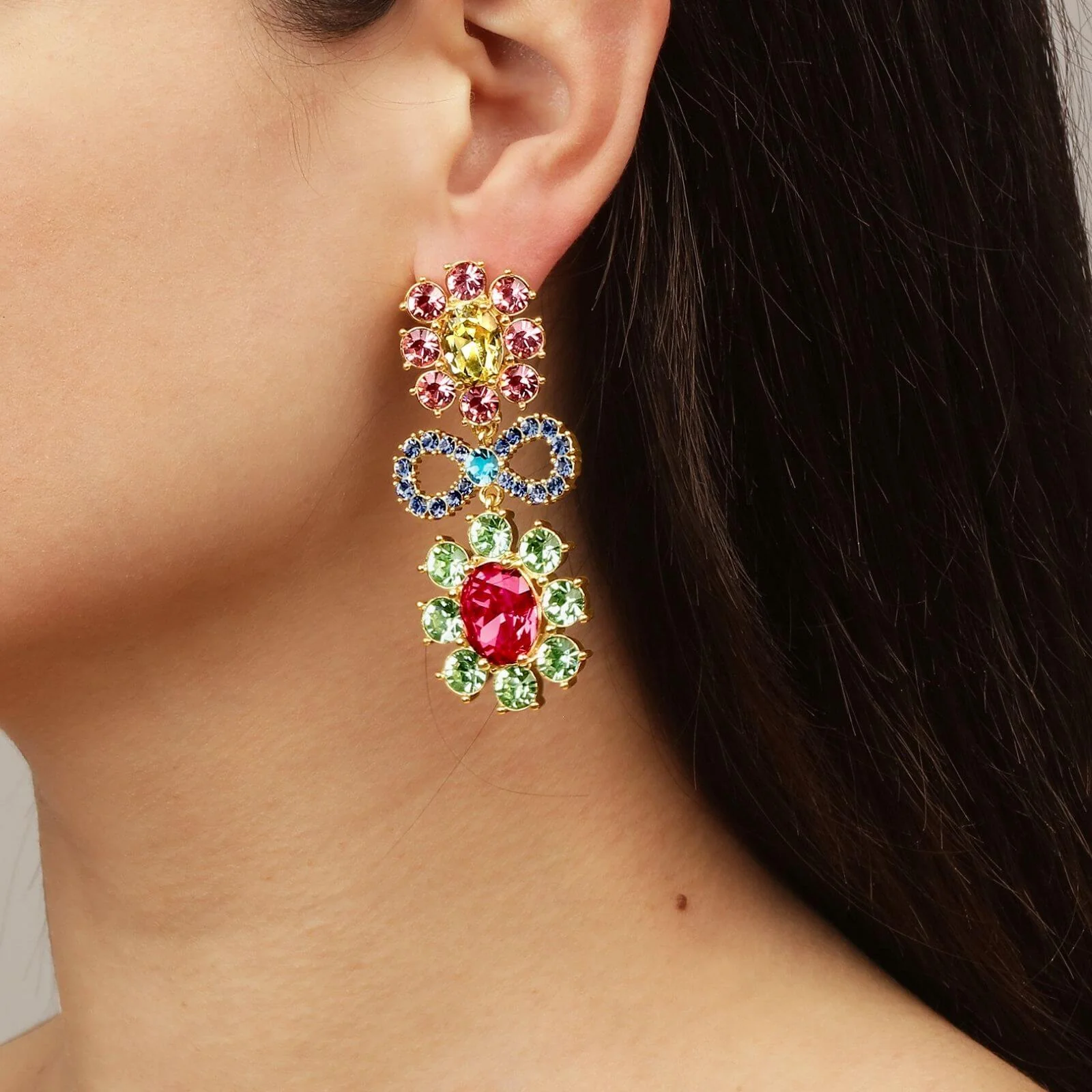 Dyrberg Kern Lillian Gold Earrings - Pastel - Image 2