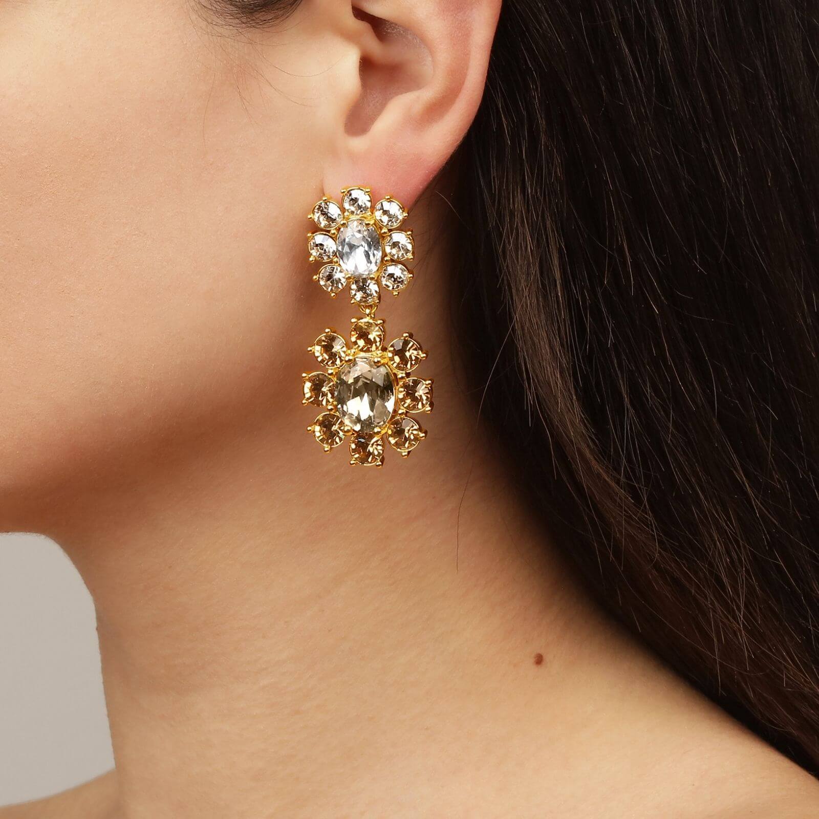 Dyrberg Kern Lina Gold Earrings - Golden - Image 2