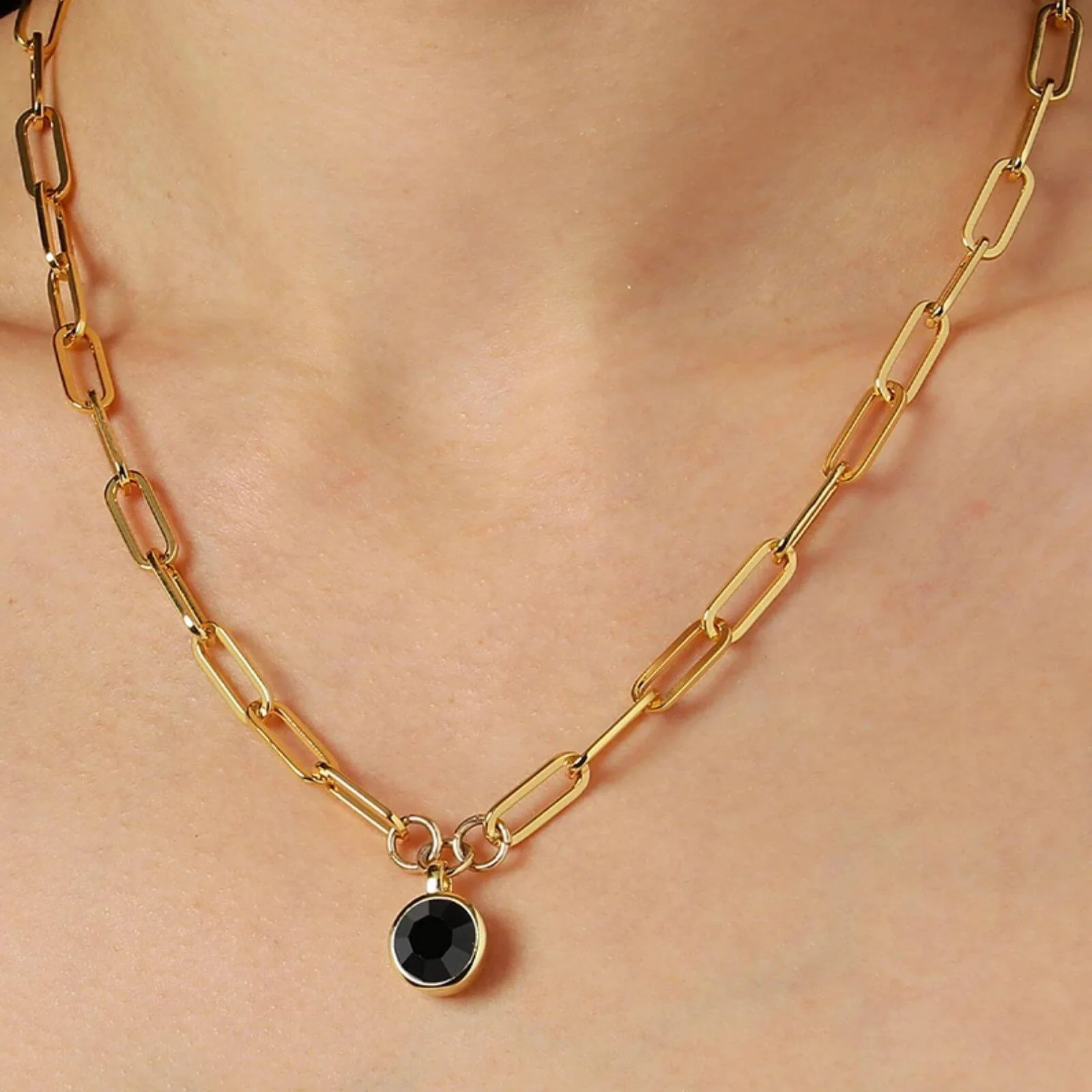 Dyrberg Kern Lisanna Gold Necklace - Black - Image 2