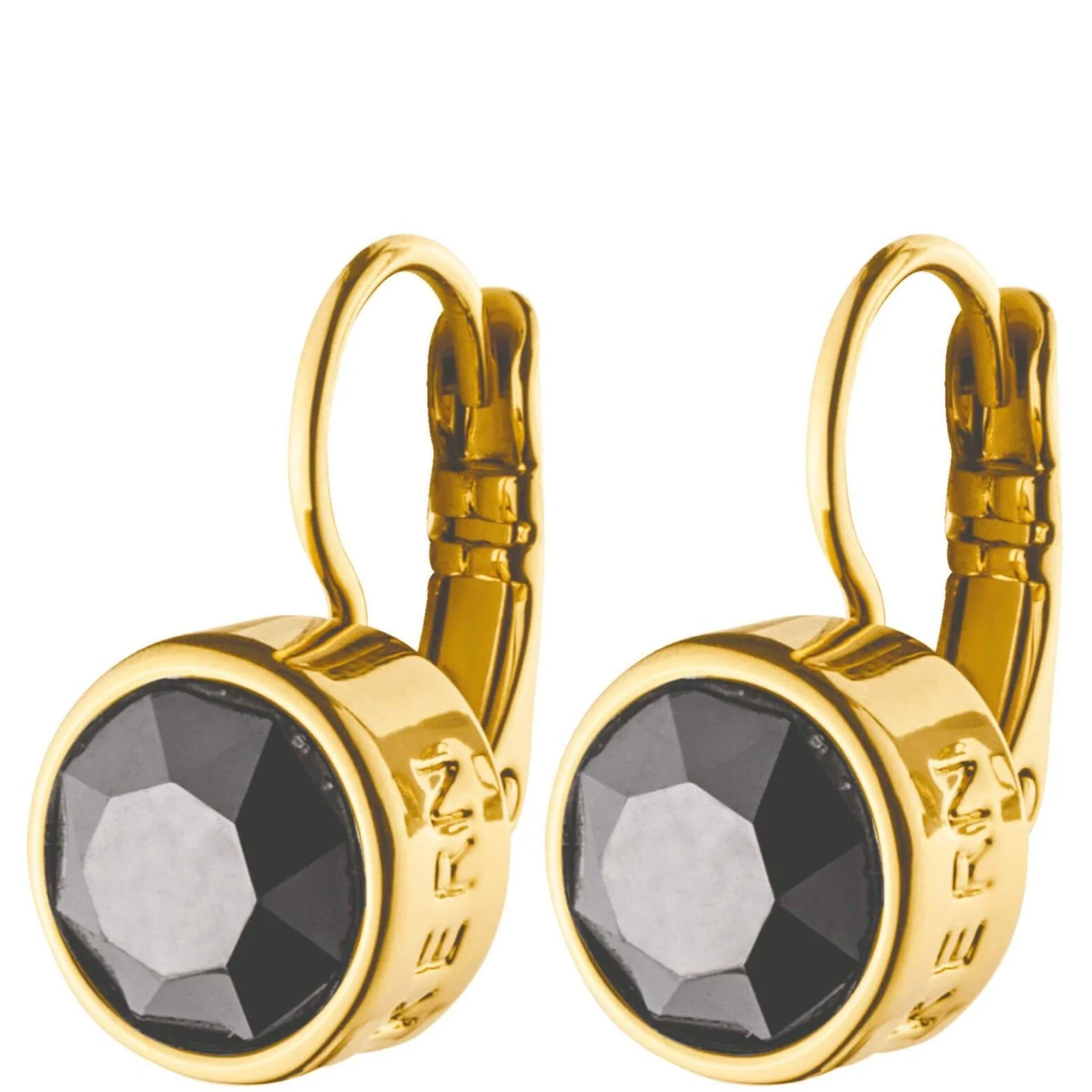 DYRBERG/KERN Louise Gold Earrings - Black