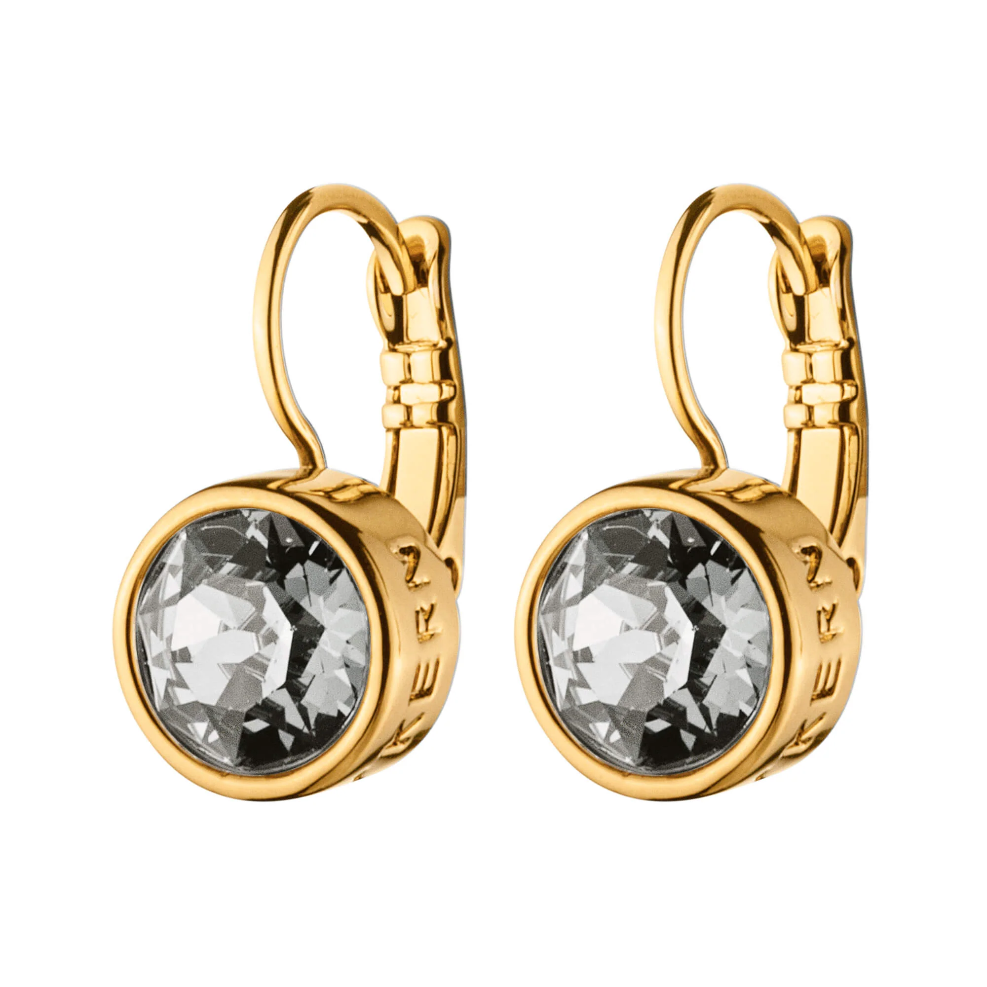 Dyrberg Kern Louise Gold Earrings - Grey - Image 2