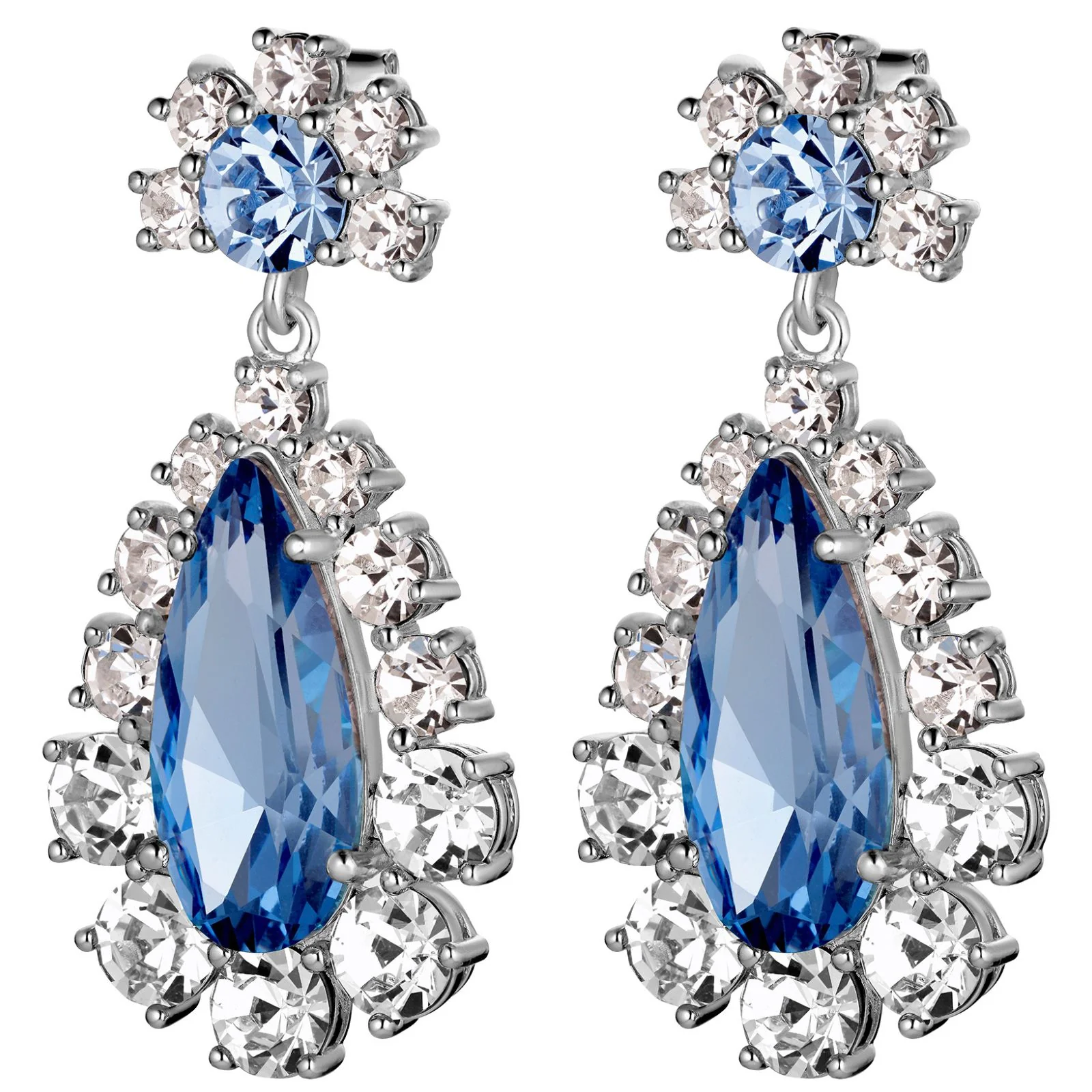 Dyrberg Kern Lucia Silver Earrings - Pale Blue