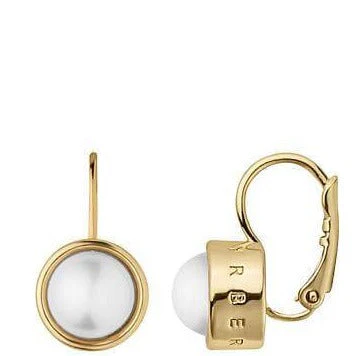 DYRBERG/KERN Lulu Gold Earrings - Pearl - Image 2