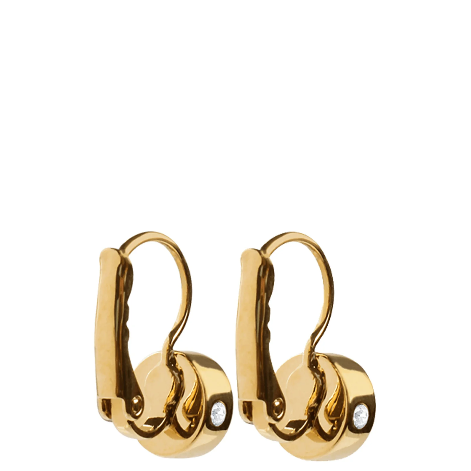 DYRBERG/KERN Madu Gold Drop Earrings - Aqua - Image 2