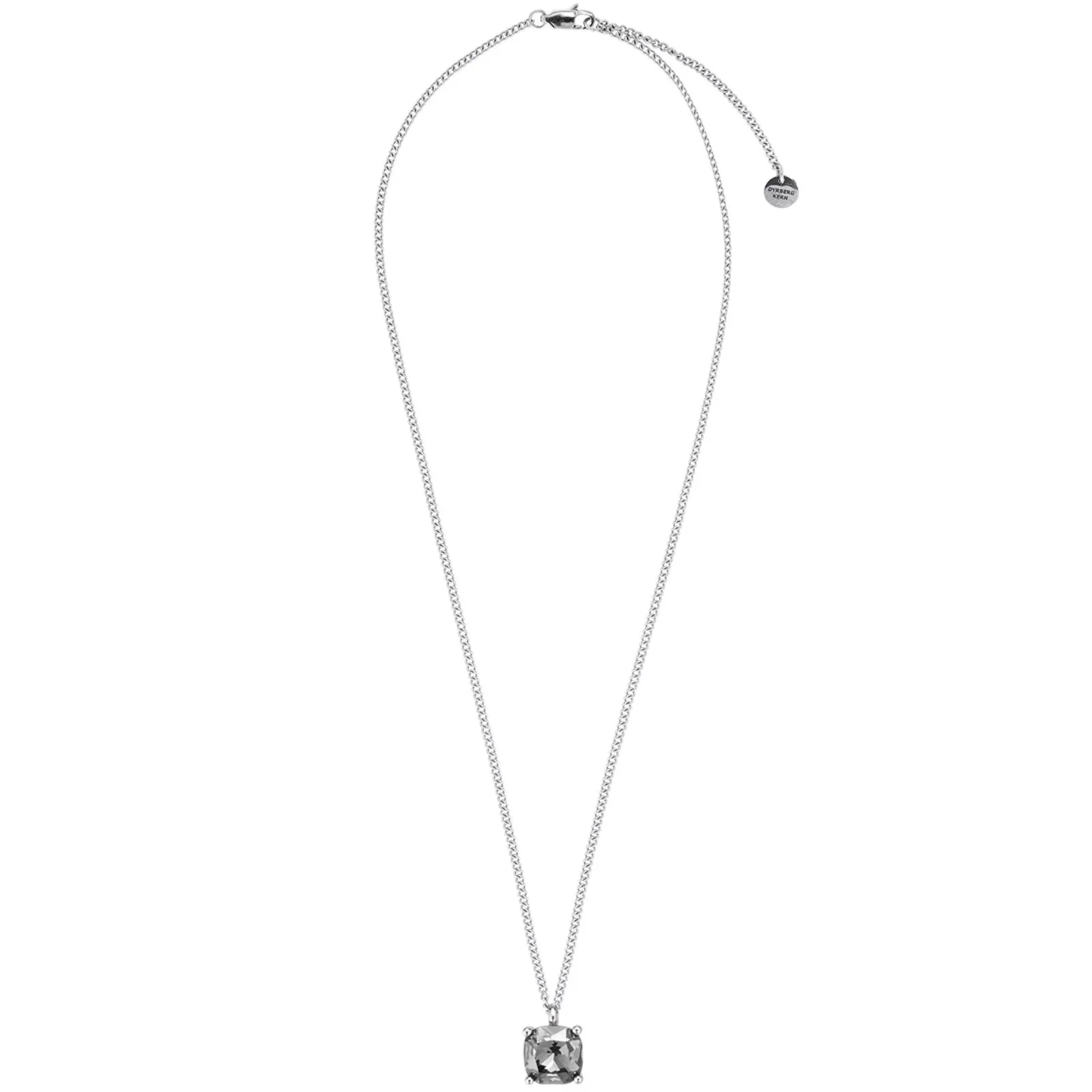DYRBERG/KERN Manny Silver Necklace - Light Grey - Image 2
