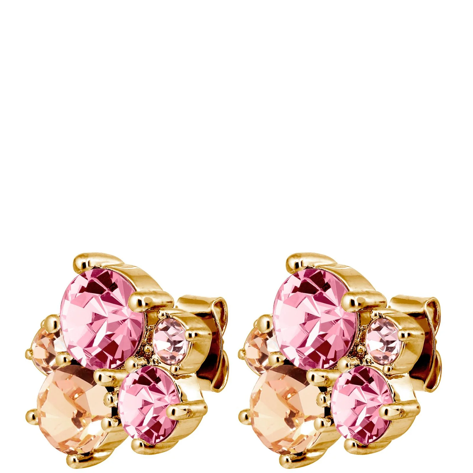 DYRBERG/KERN Minnie Gold Stud Earrings - Rose