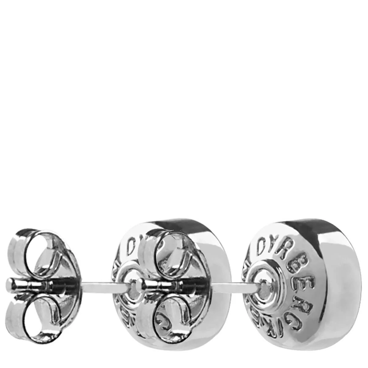 Dyrberg Kern Noble Silver Earrings - Light Sapphire - Image 2