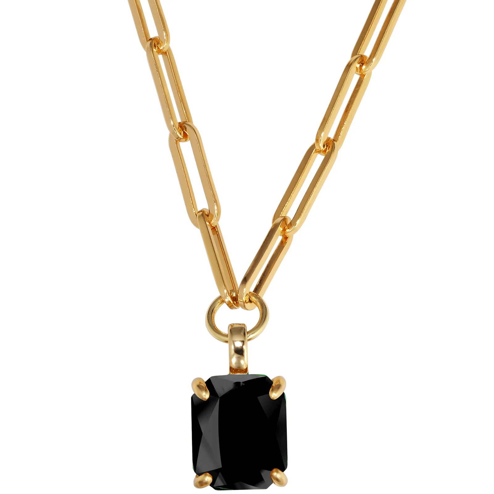 DYRBERG/KERN Octa Gold Necklace - Black