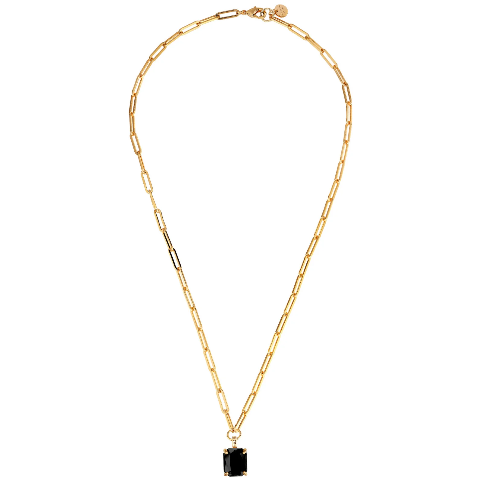 DYRBERG/KERN Octa Gold Necklace - Black - Image 2