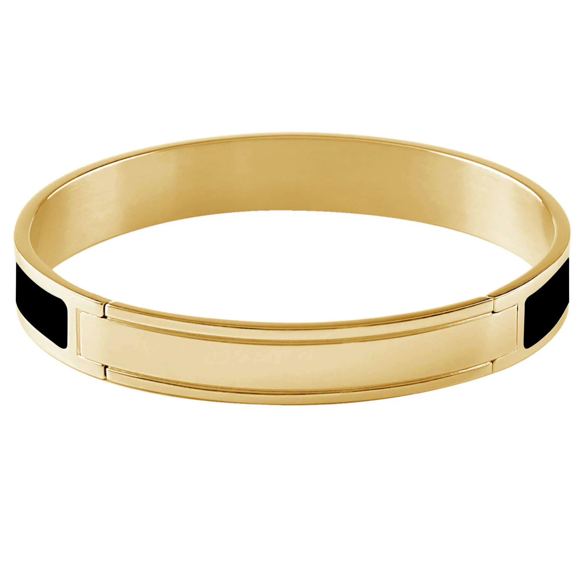 Dyrberg Kern Pennika Gold Bangle - Black - Image 2
