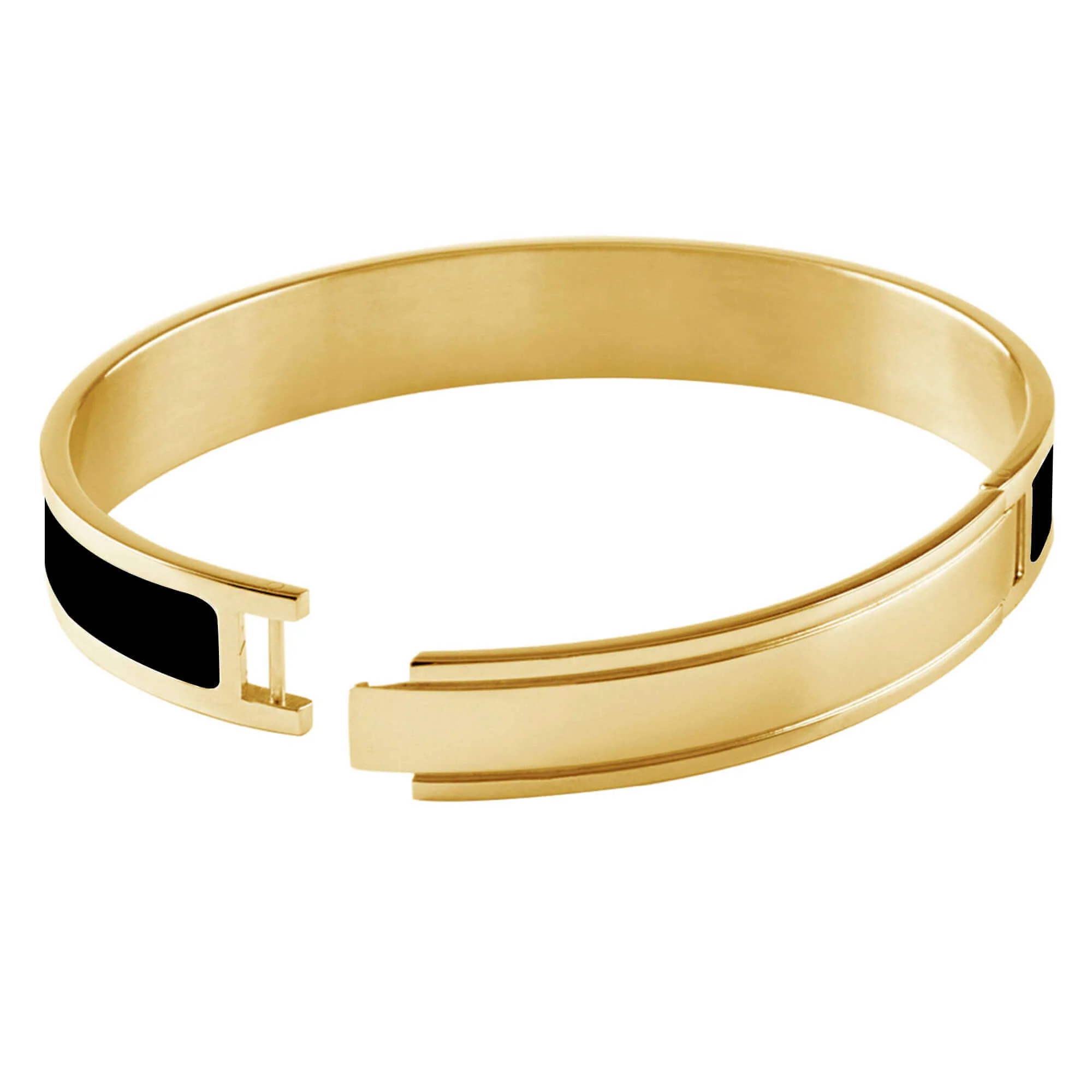 Dyrberg Kern Pennika Gold Bangle - Black - Image 3