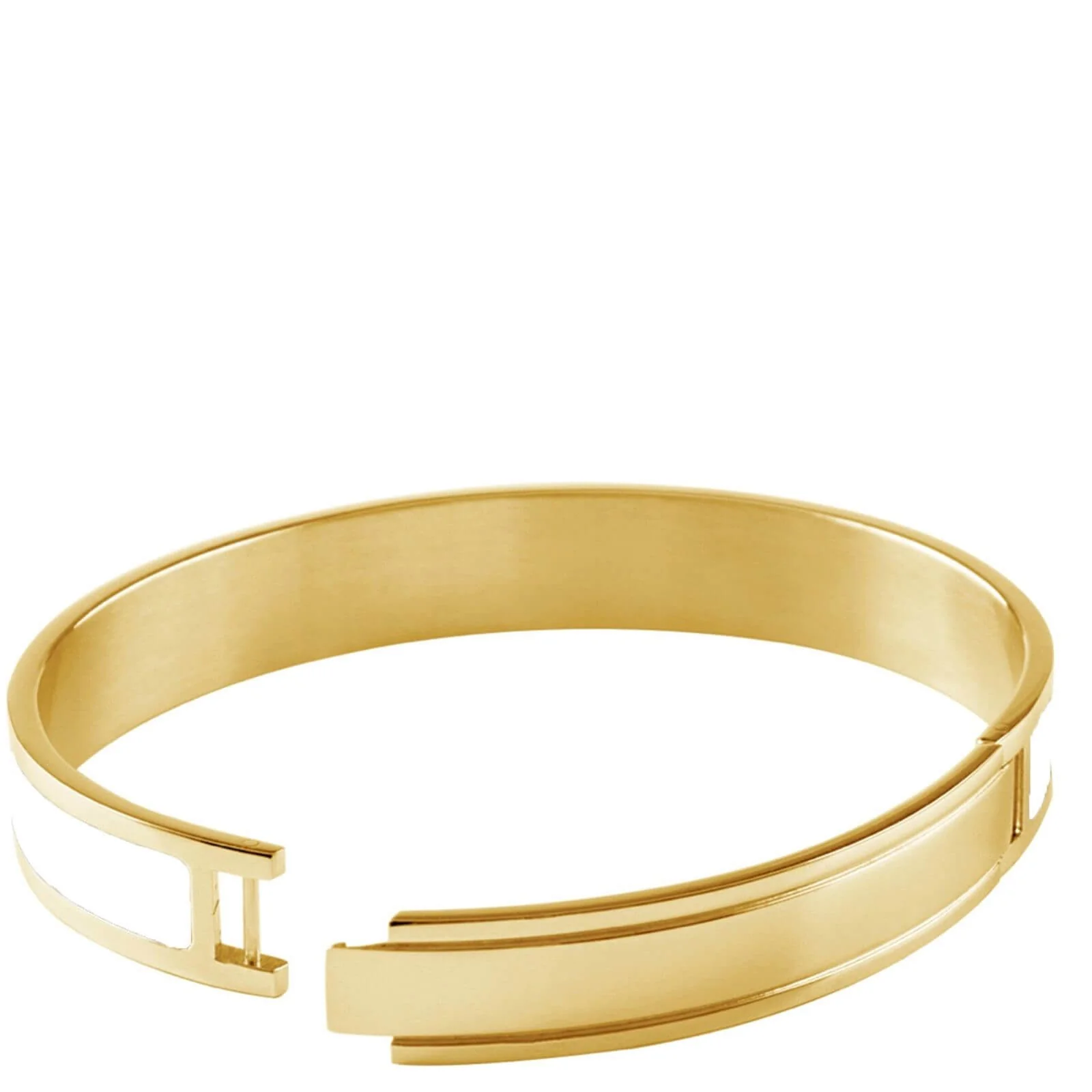 Dyrberg Kern Pennika Gold Bangle - White - Image 2