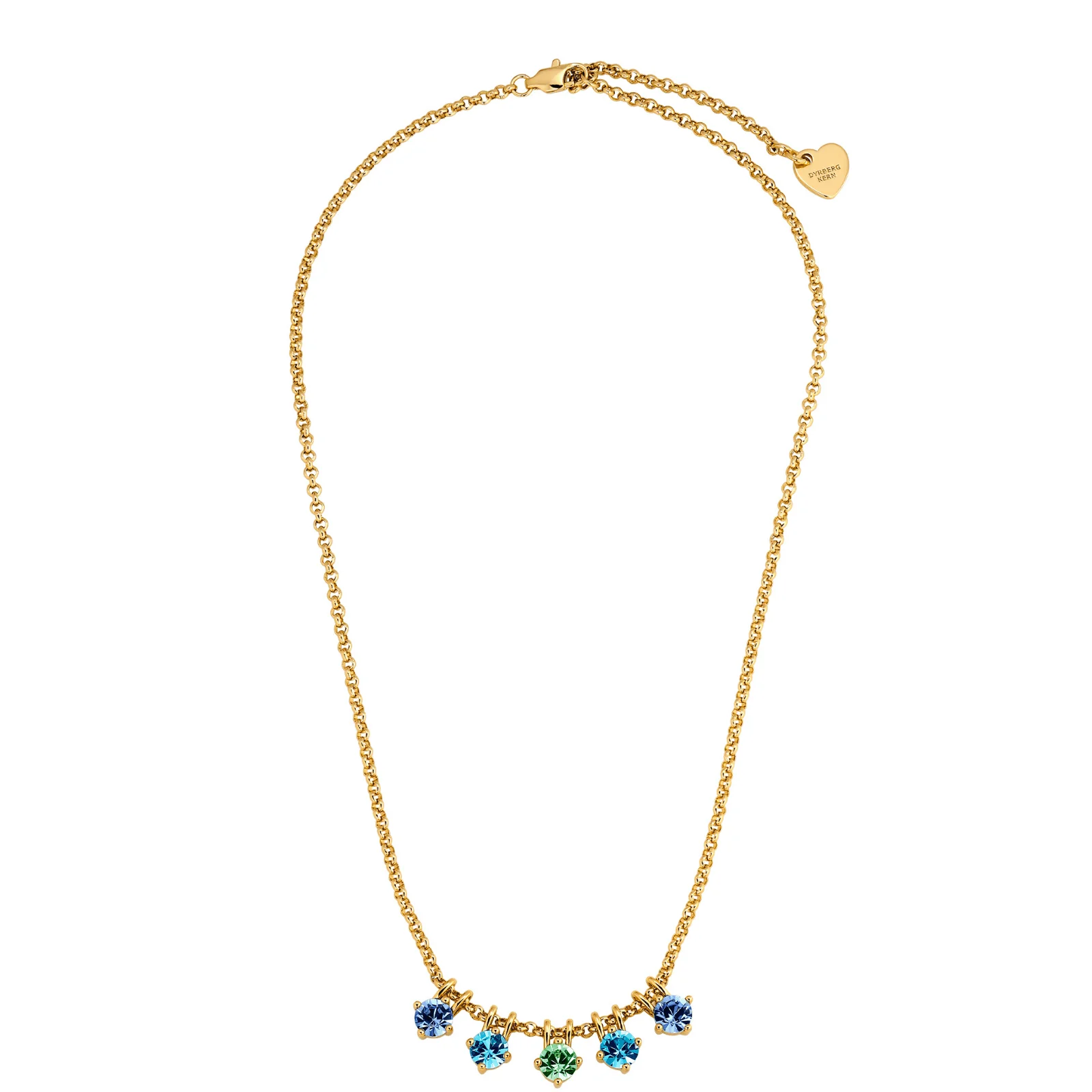 DYRBERG/KERN Phila Gold Necklace - Aqua - Image 2