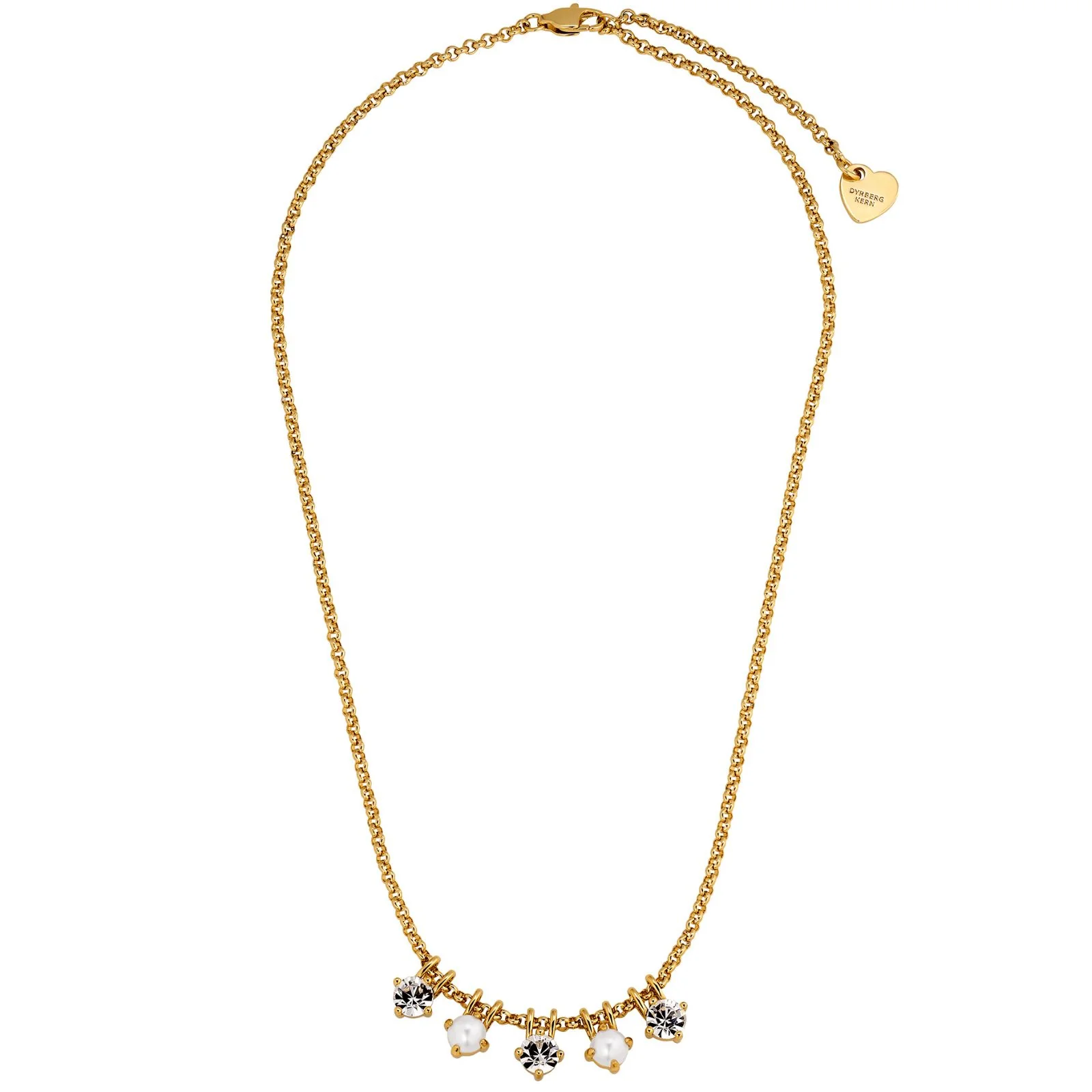 DYRBERG/KERN Phila Gold Necklace - White Pearl - Image 2